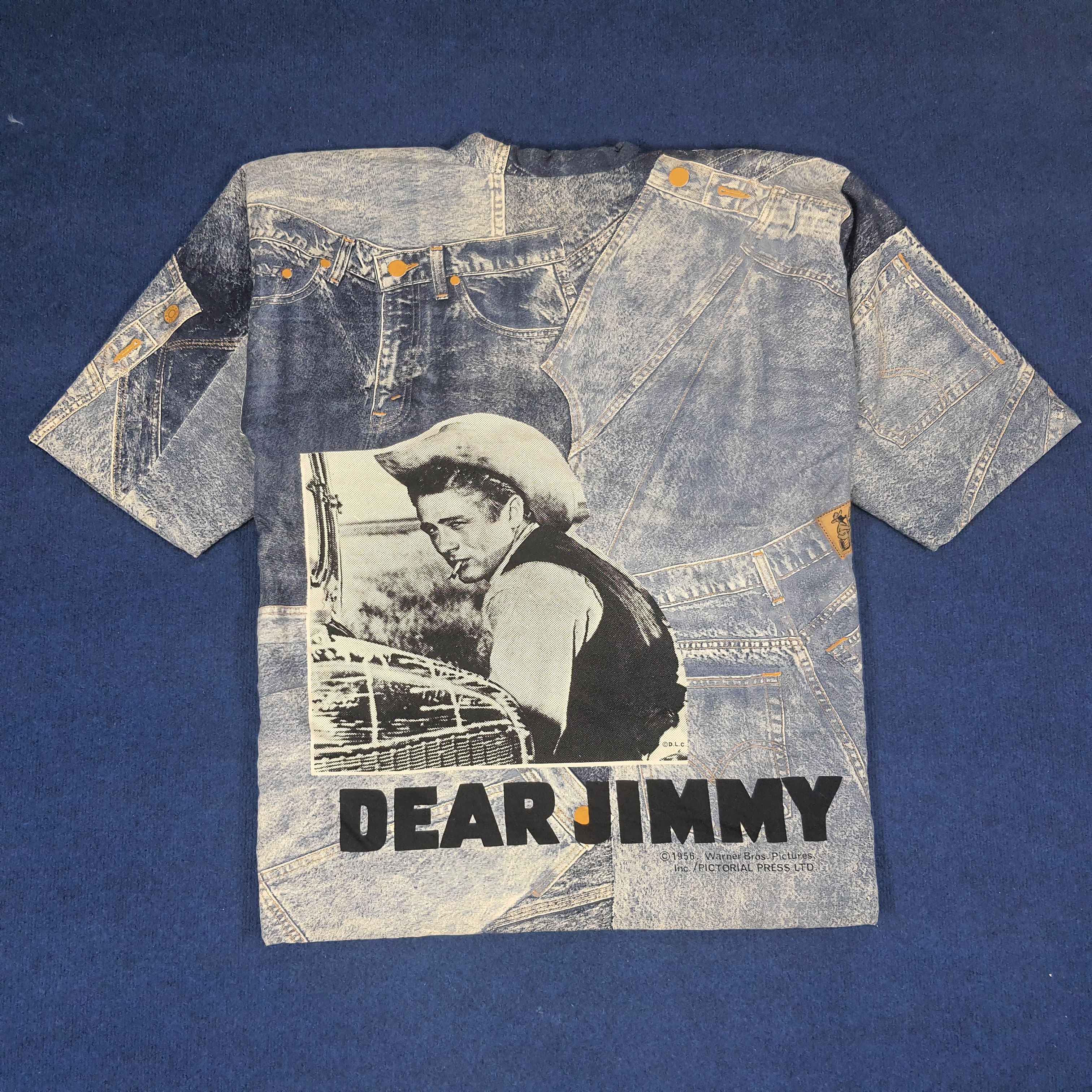 Vintage × Warner Bros Vintage Dear Jimmy Kimono Style Fullprint Jacket Size US XL / EU 56 / 4 - 1 Thumbnail