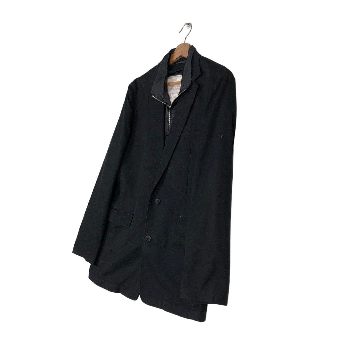 Comme Ca Ism 🔥Rich Black Biker Chore Jacket Comme Ca Ism Issey Miyake Size US L / EU 52-54 / 3 - 2 Thumbnail