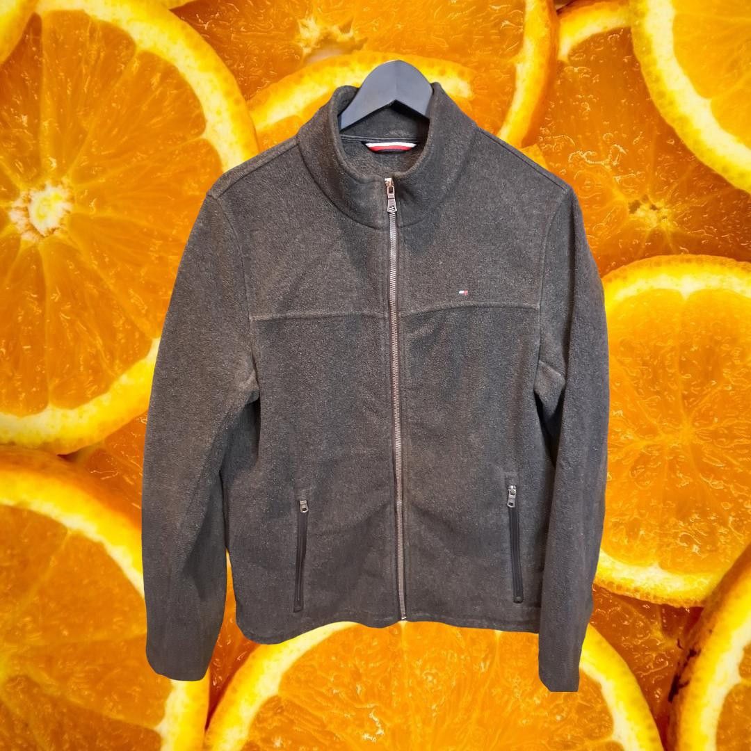 Tommy Hilfiger Tommy Hilfiger Full Zip Gray Fleece Jacket Size Small Size US L / EU 52-54 / 3 - 1 Thumbnail