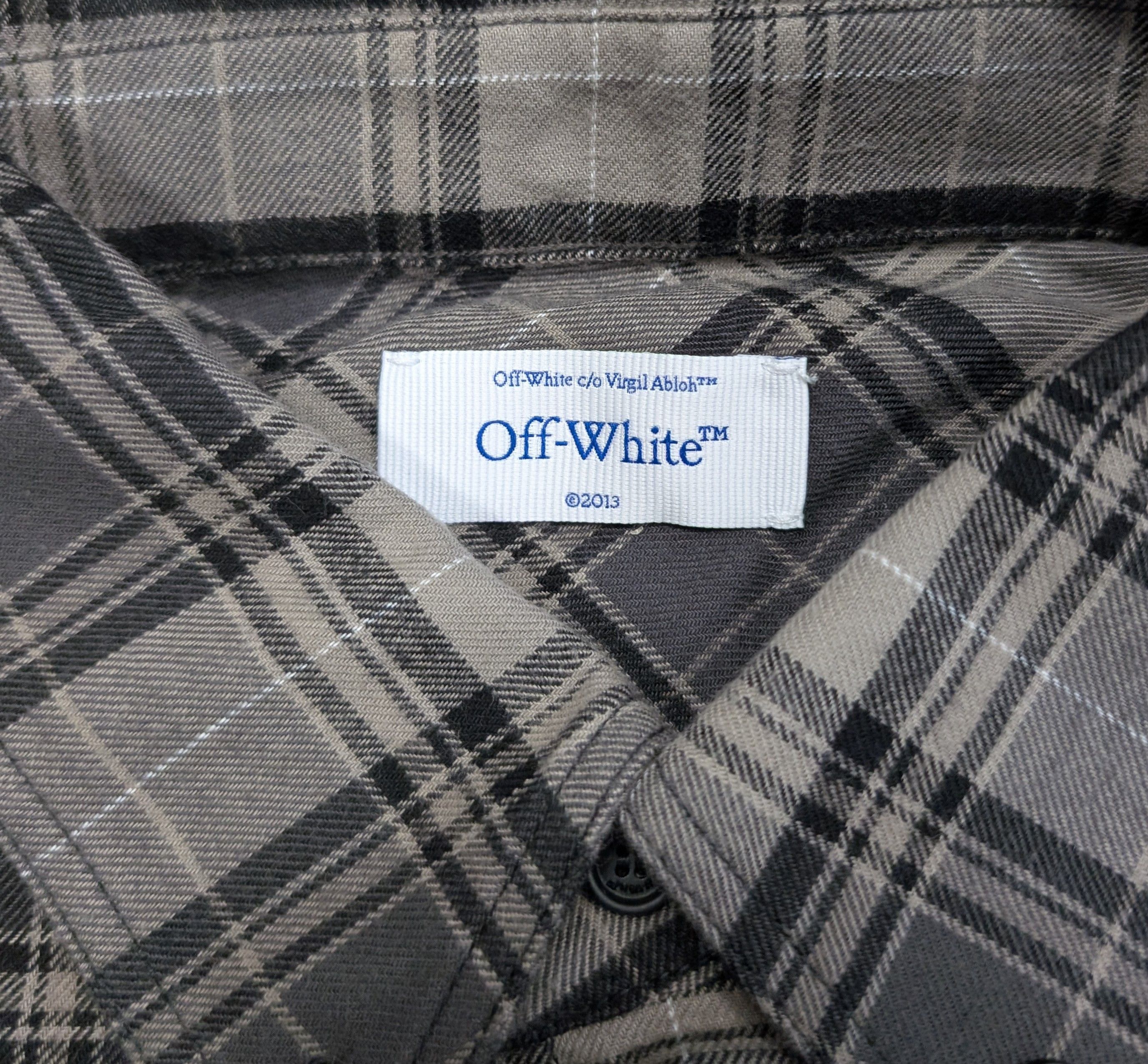 Off-White Off-white check flannel shirt Size US M / EU 48-50 / 2 - 5 Thumbnail