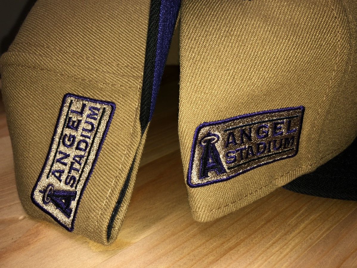 New Era New Era Fitted Anaheim Angels Hat PB&J Tan Black Angels 1/2 Size ONE SIZE - 6 Thumbnail