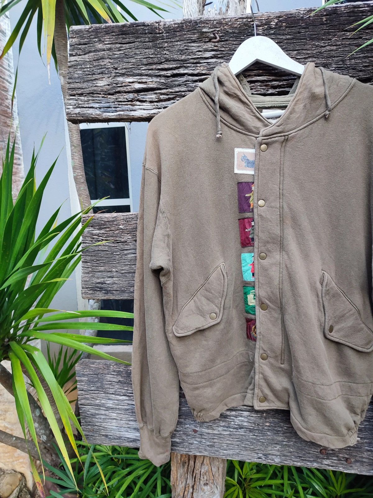 Karl Helmut Vintage Karl Helmut Olive Full-Zip Hoodie with Embroidery Size US M / EU 48-50 / 2 - 4 Thumbnail