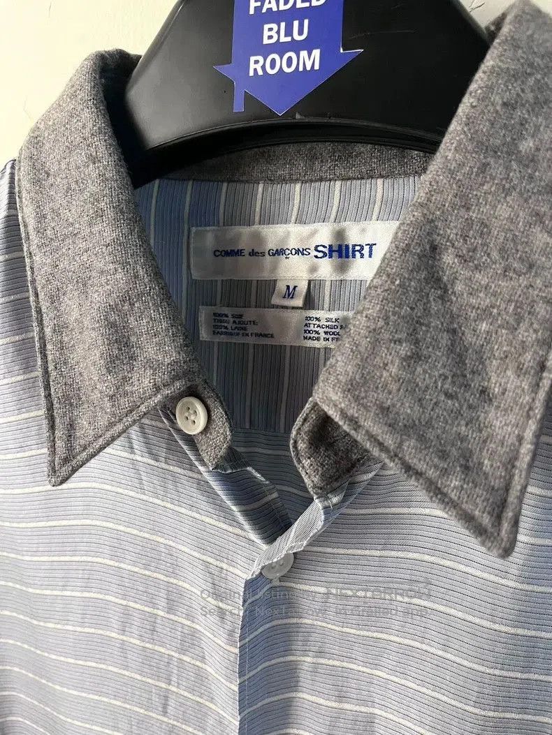 Comme des Garcons Comme des Garçons Striped Silk Shirt. Size US M / EU 48-50 / 2 - 4 Thumbnail