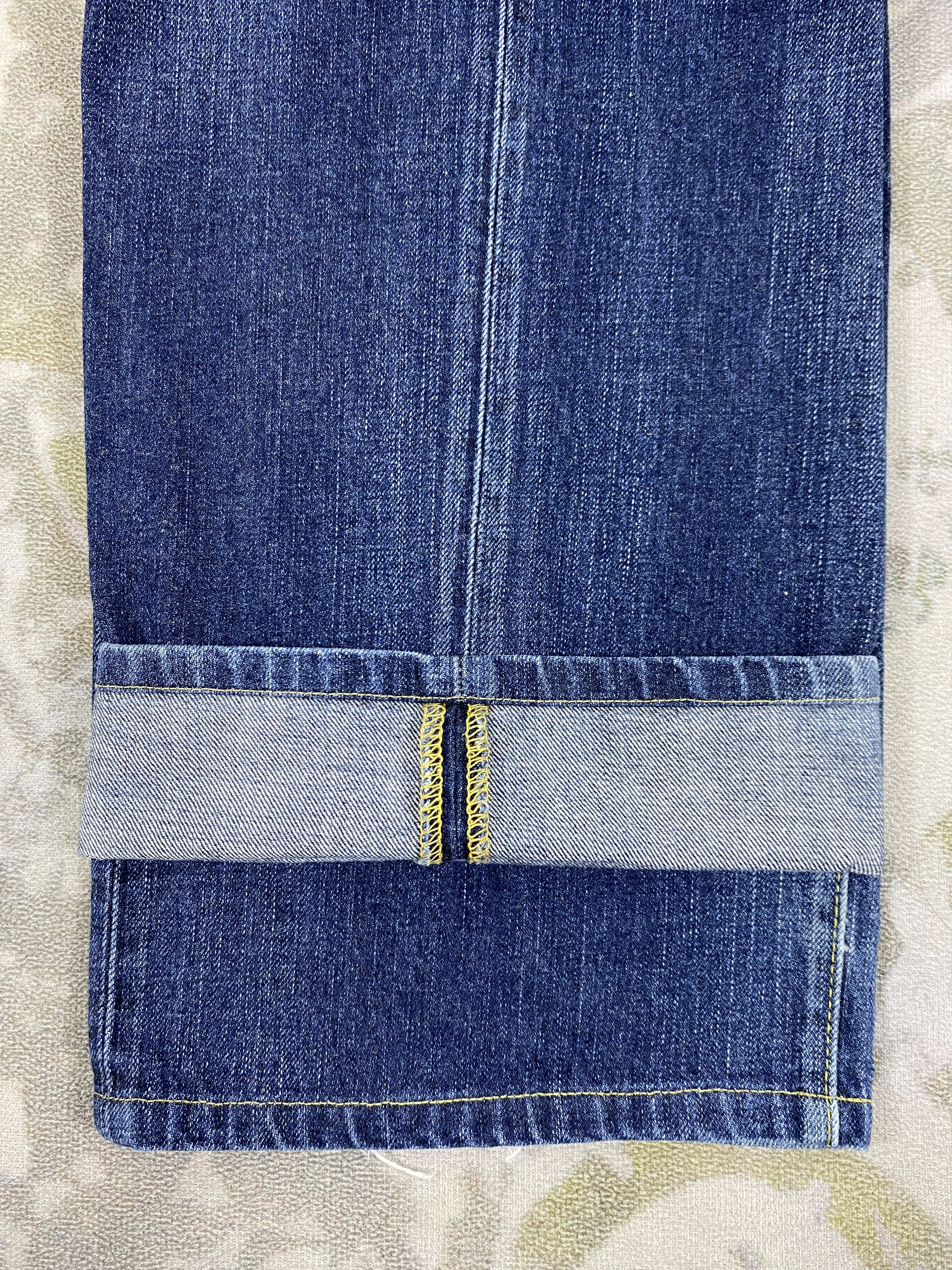 Japanese Brand Blue Vintage Back Number Jeans 36x30 Denim- JN3547 Size US 36 / EU 52 - 12 Thumbnail