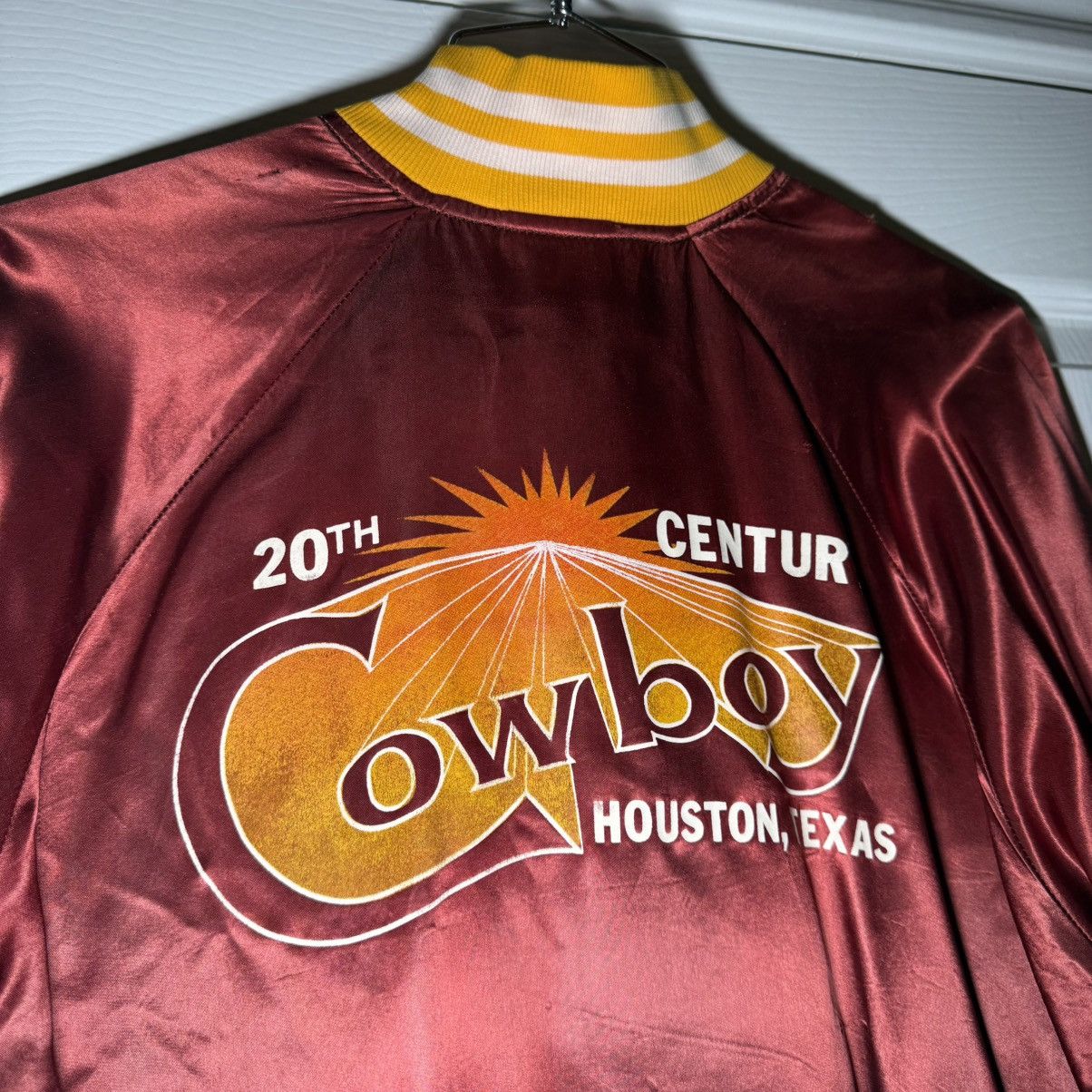 Vintage Vintage Houston Cowboy Satin Jacket Sz XL Size US XL / EU 56 / 4 - 7 Thumbnail
