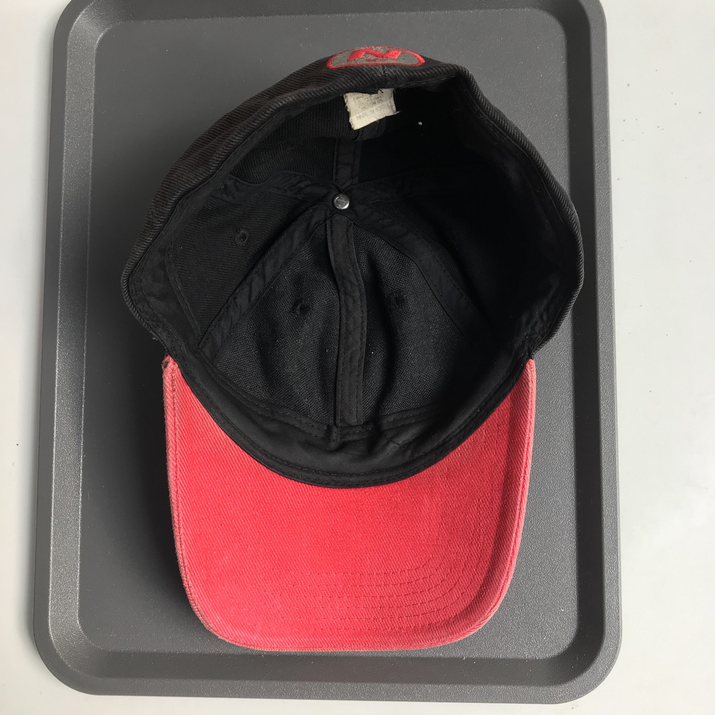Nike Nike Men’s Fitted Hat Black Red Size 7 3/8 Embroidered Logo Size ONE SIZE - 9 Thumbnail