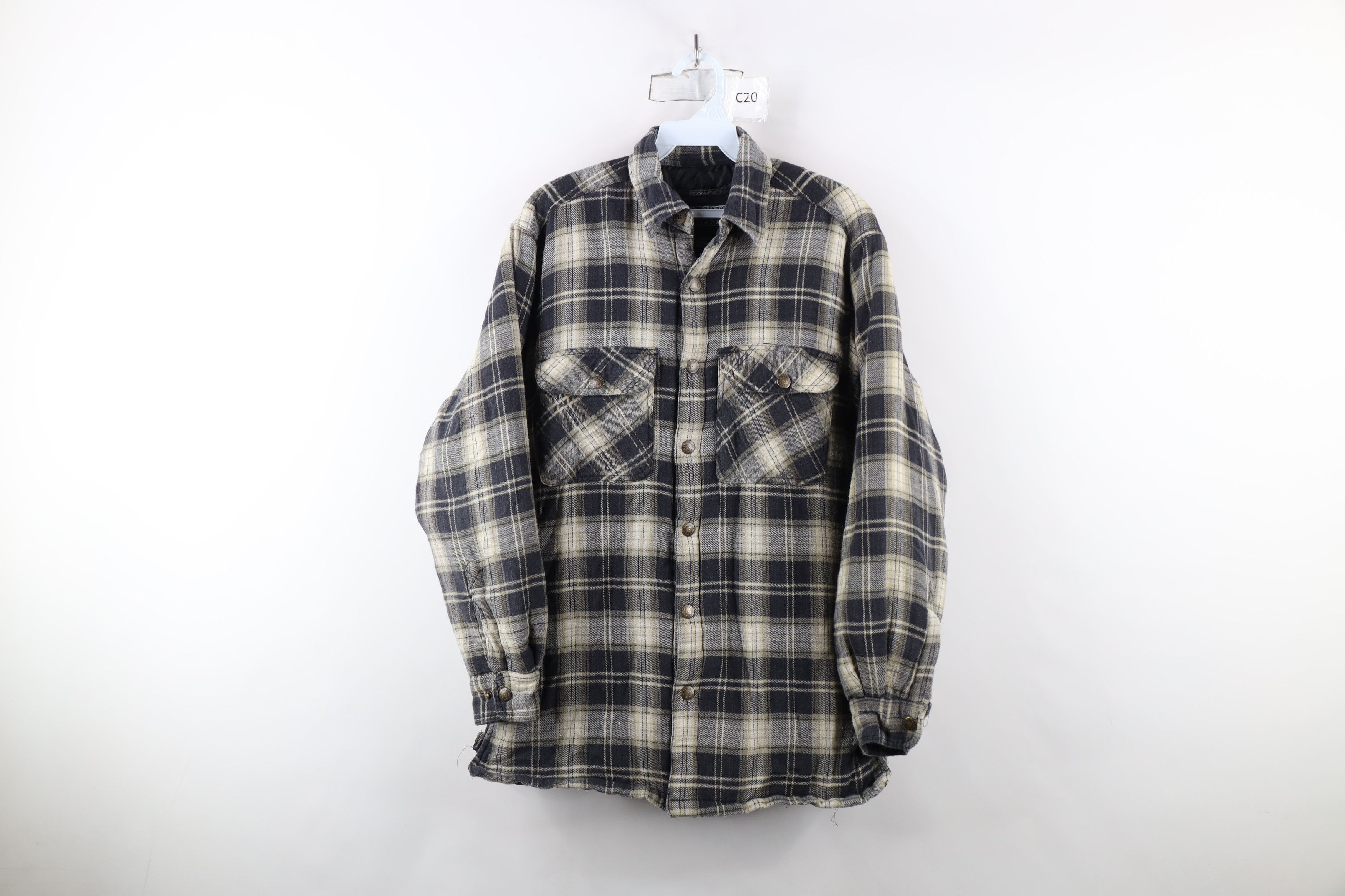 Vintage Vintage 90s Y2K Streetwear Flannel Button Shirt Jacket Size US M / EU 48-50 / 2 - 1 Thumbnail