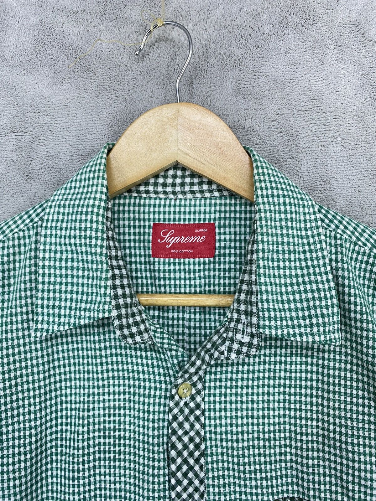 Supreme SUPREME GREEN CHECKED SHIRT. SIZE XLARGE . NYC. SKATEBOARD. Size US XL / EU 56 / 4 - 8 Thumbnail