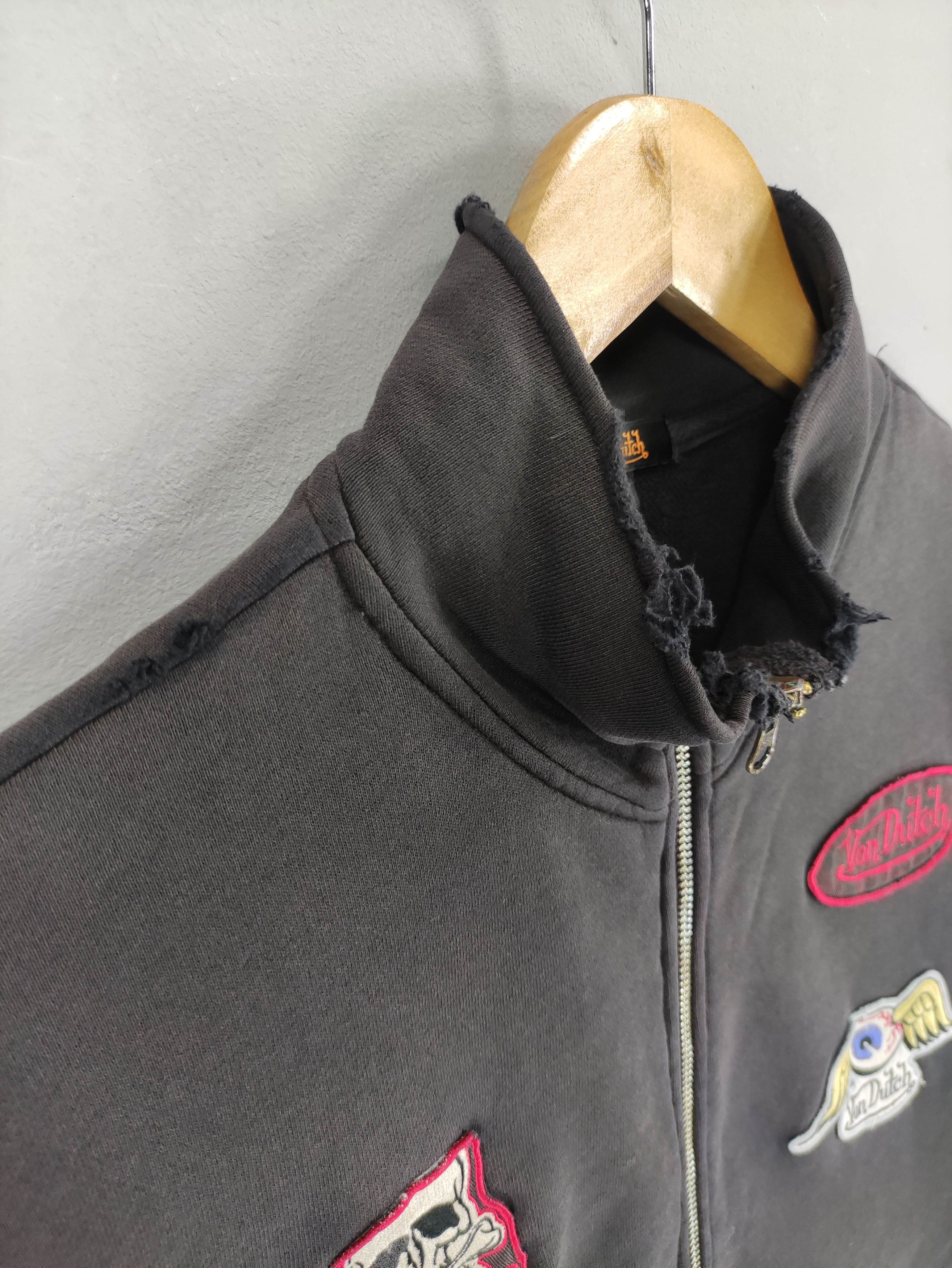 Von Dutch Vintage Von Dutch Distressed Sweater Zipper Patch Size US M / EU 48-50 / 2 - 2 Thumbnail