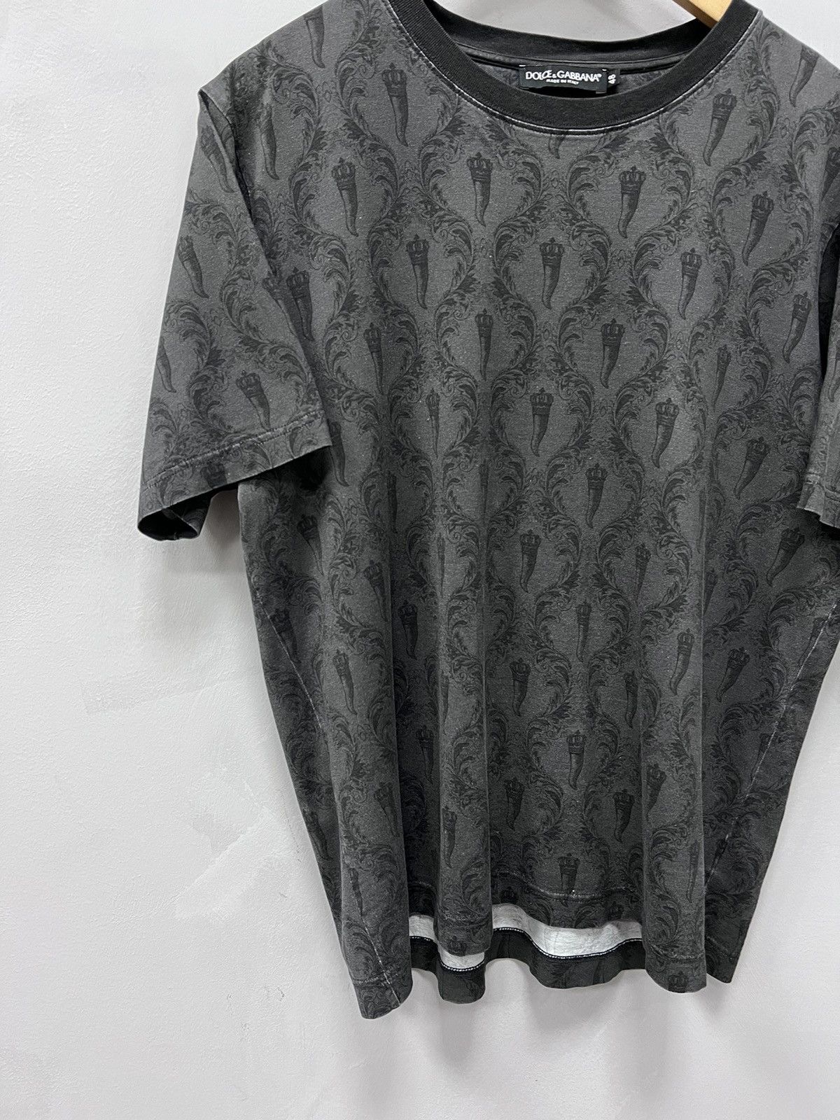 Dolce & Gabbana Dolce & Gabbana Over print t-shirt DG Size US M / EU 48-50 / 2 - 2 Thumbnail