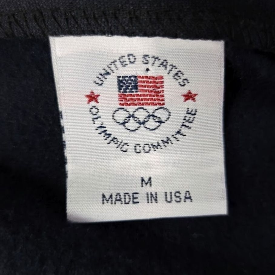 Vintage VINTAGE United States Olympic Committee Jacket Mens M 90s Made In USA White/Black Bomber Olympics Mens Size US M / EU 48-50 / 2 - 5 Thumbnail