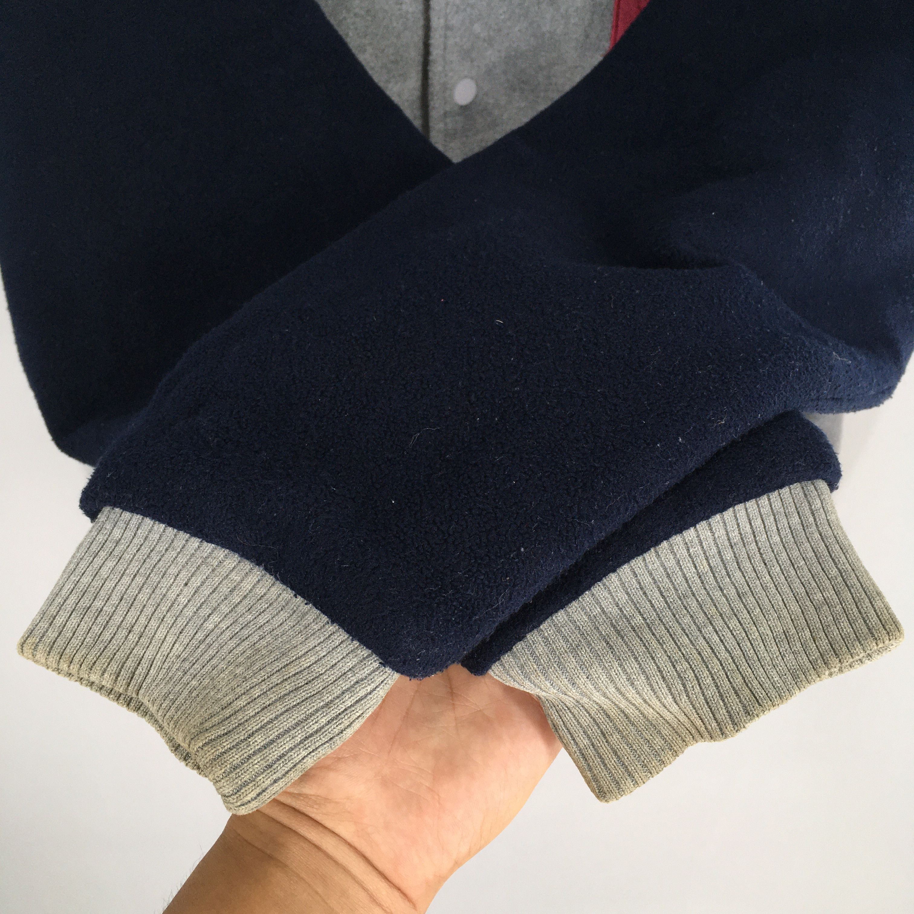 Polo Ralph Lauren Vintage 90's Polo Sport Gray Fleece Button Jacket Large Size US L / EU 52-54 / 3 - 7 Thumbnail