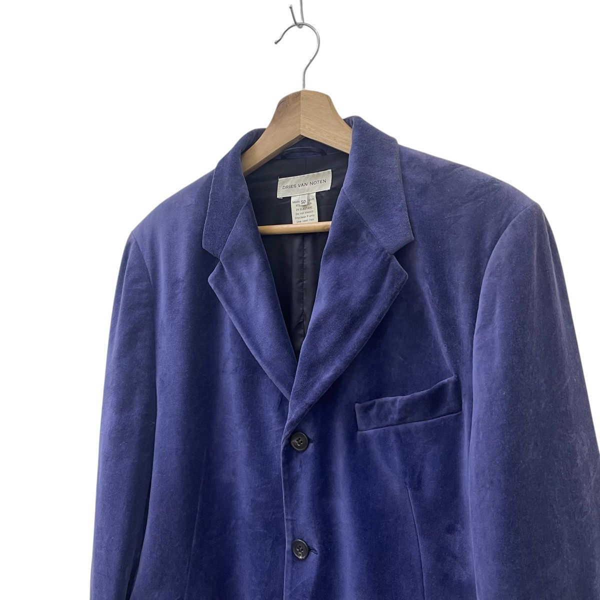 Dries Van Noten Vintage Dries Van Noten Velvet Coat Jacket Size US L / EU 52-54 / 3 - 8 Thumbnail