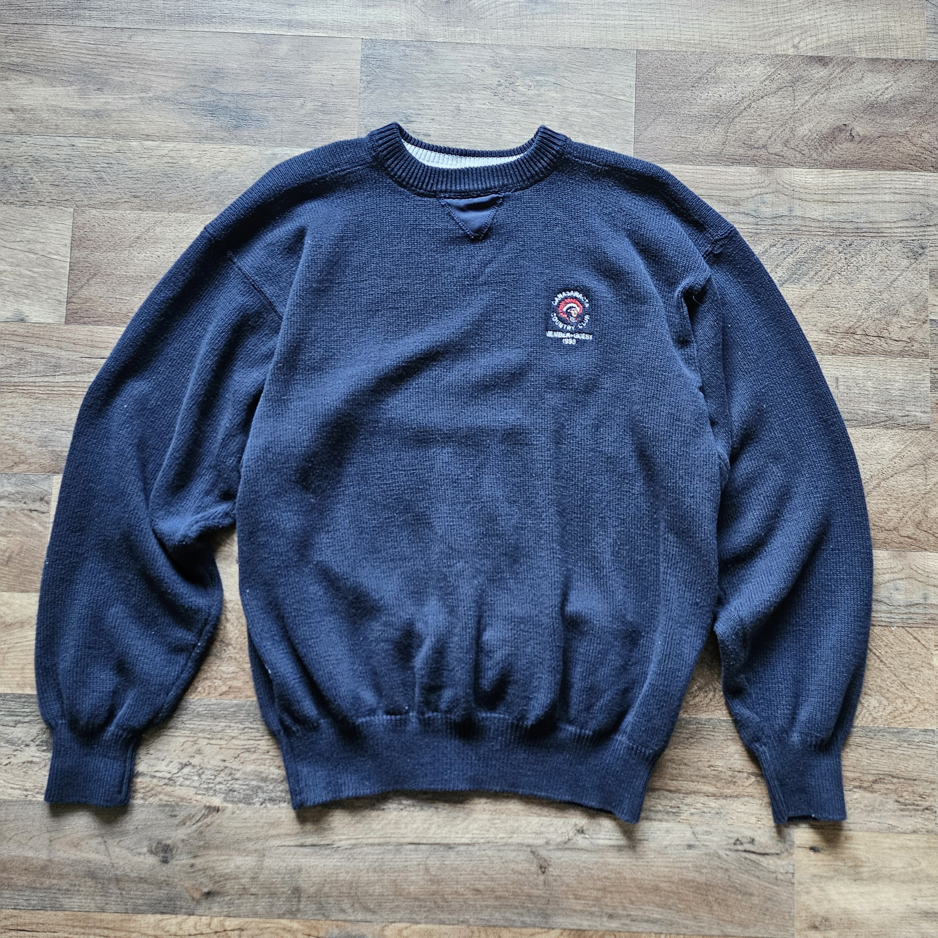 Vintage Vintage 90s Golf Club Sweater Pullover Crewneck Cotton Size US XL / EU 56 / 4 - 1 Thumbnail