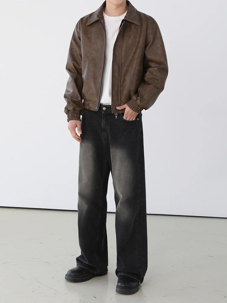 Japanese Brand × Jean Black Baggy Washed Denim Jeans Size US 30 / EU 46 - 4 Thumbnail