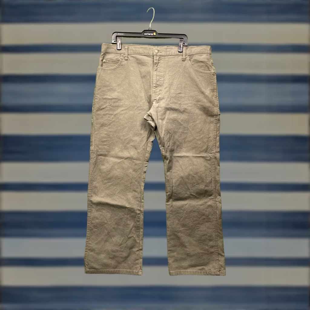 Dickies Dickies 874 Pants Mens 38x30 Carpenter Workwear Brown Canvas Cotton Straight Front 5-Pocket Logo USA 80s 90s Vintage Mens Size US 38 / EU 54 - 1 Thumbnail