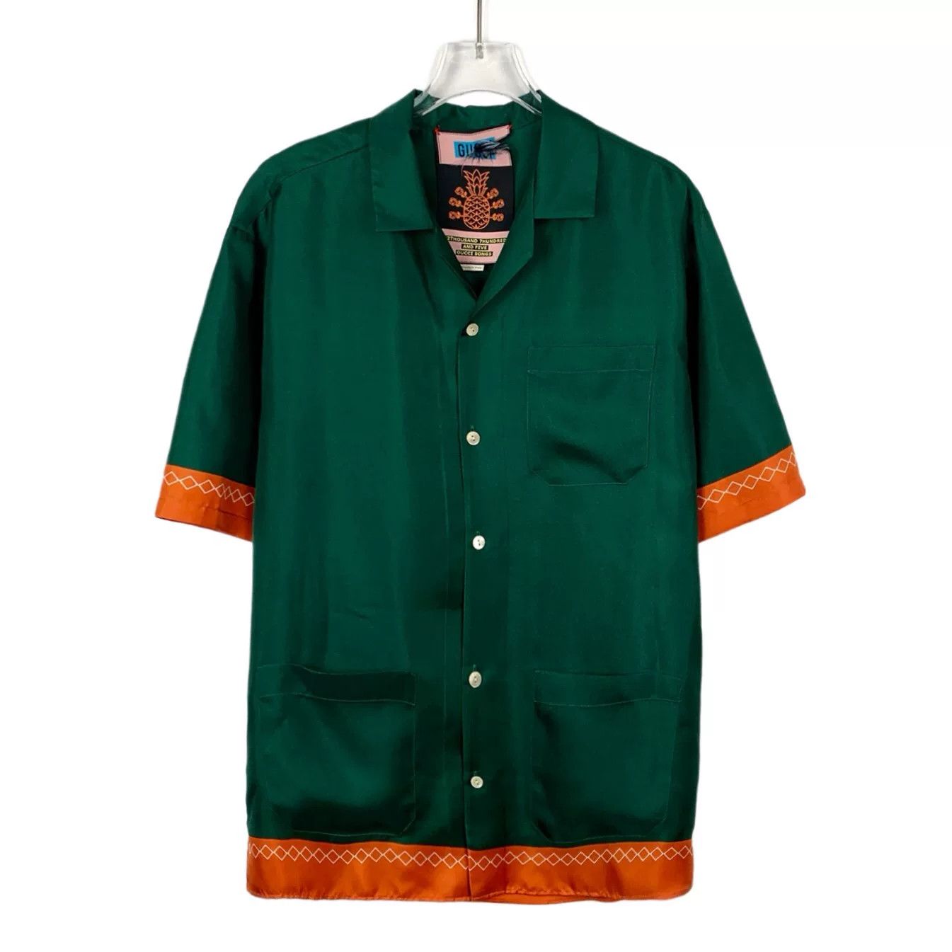 Gucci Gucci Pineapple Silk Button Up Size 46 Size US S / EU 44-46 / 1 - 1 Thumbnail