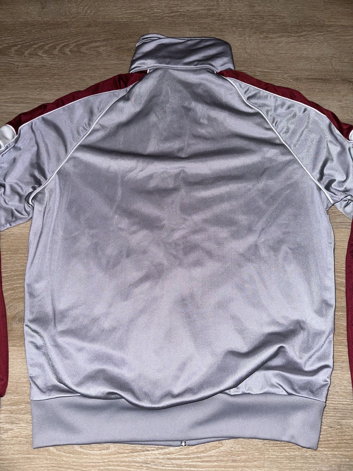 Nike Vintage Nike Grey and Burgundy Track Jacket Size US L / EU 52-54 / 3 - 4 Thumbnail