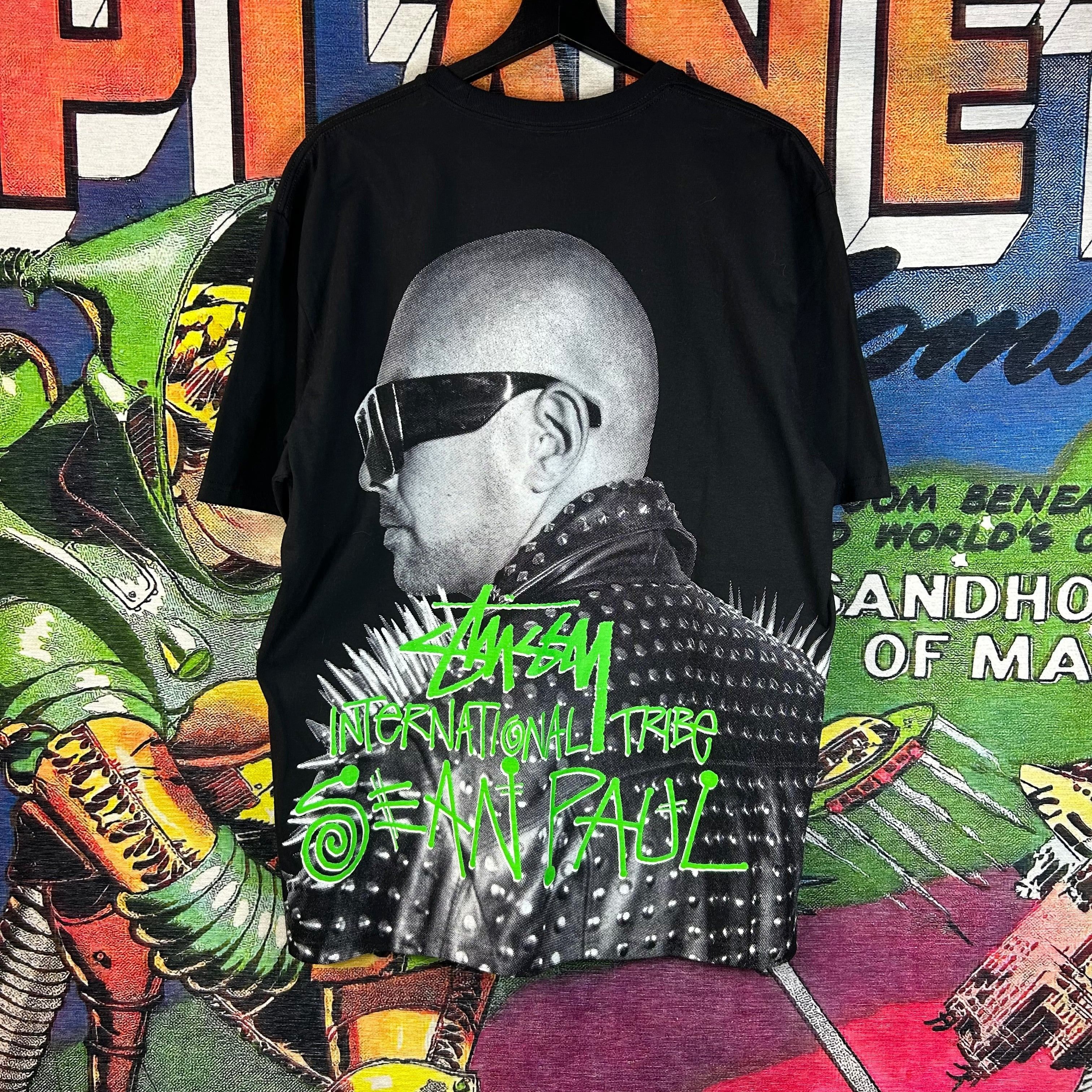 Marvel Comics × Stussy Stussy x Marvel Ghost Rider Black T-shirt