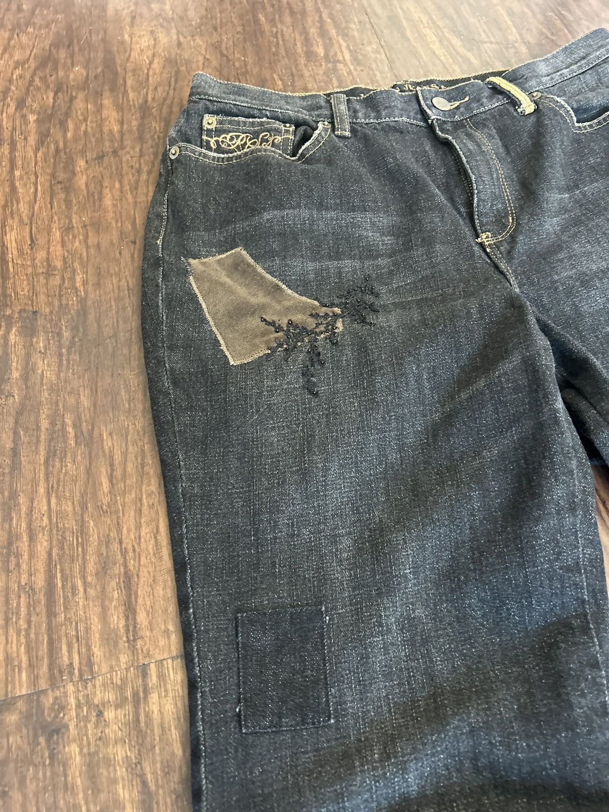 Lauren Ralph Lauren Lauren Ralph Lauren Patch Work Embroidered Bootcut Jeans Size 30" / US 8 / IT 44 - 5 Thumbnail