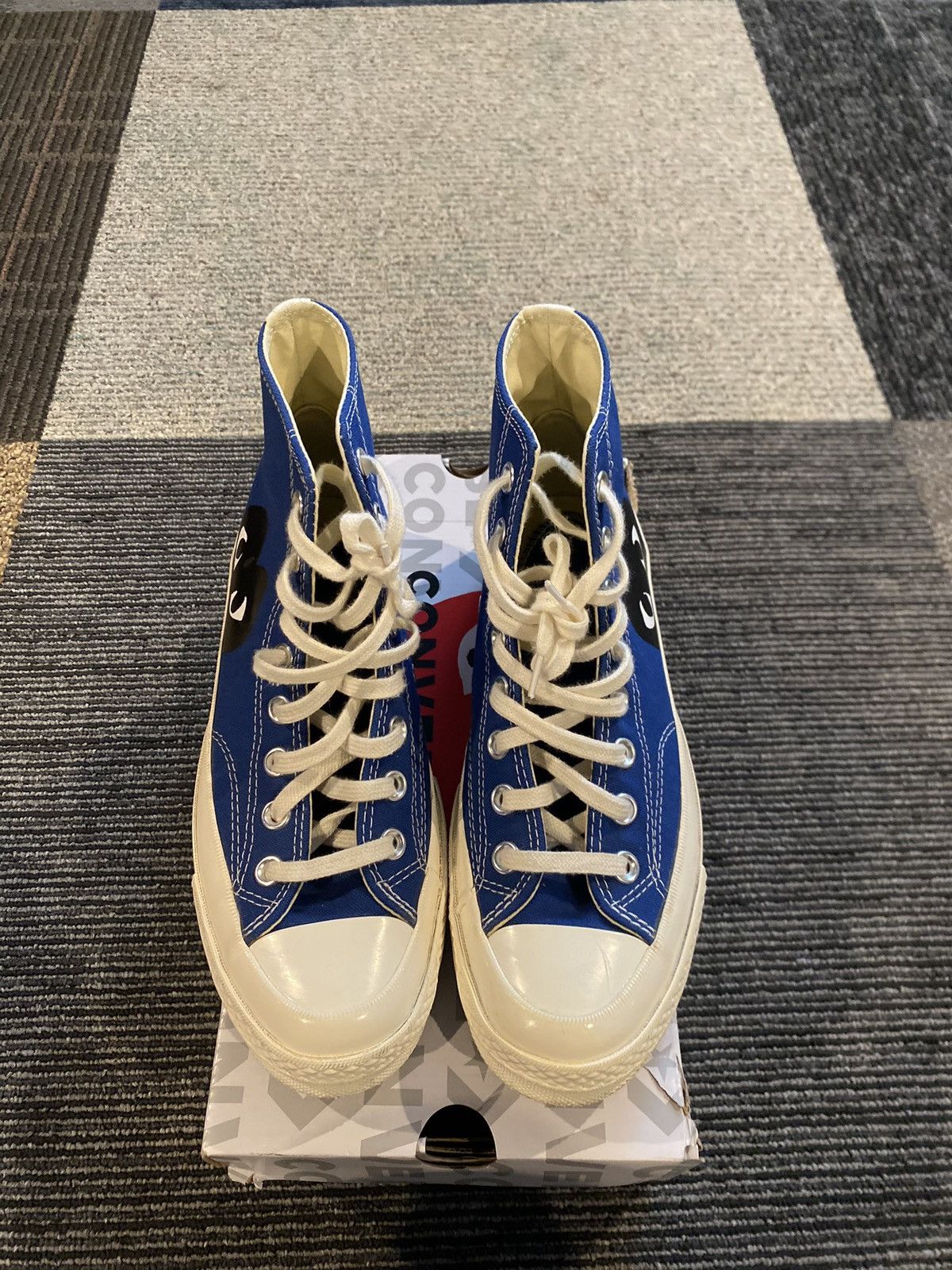 Comme des Garcons COMME DES GARCONS PLAY X CONVERSE CHUCK 70 HIGH BLUE QUARTZ Size US 6.5 / EU 39-40 - 5 Thumbnail