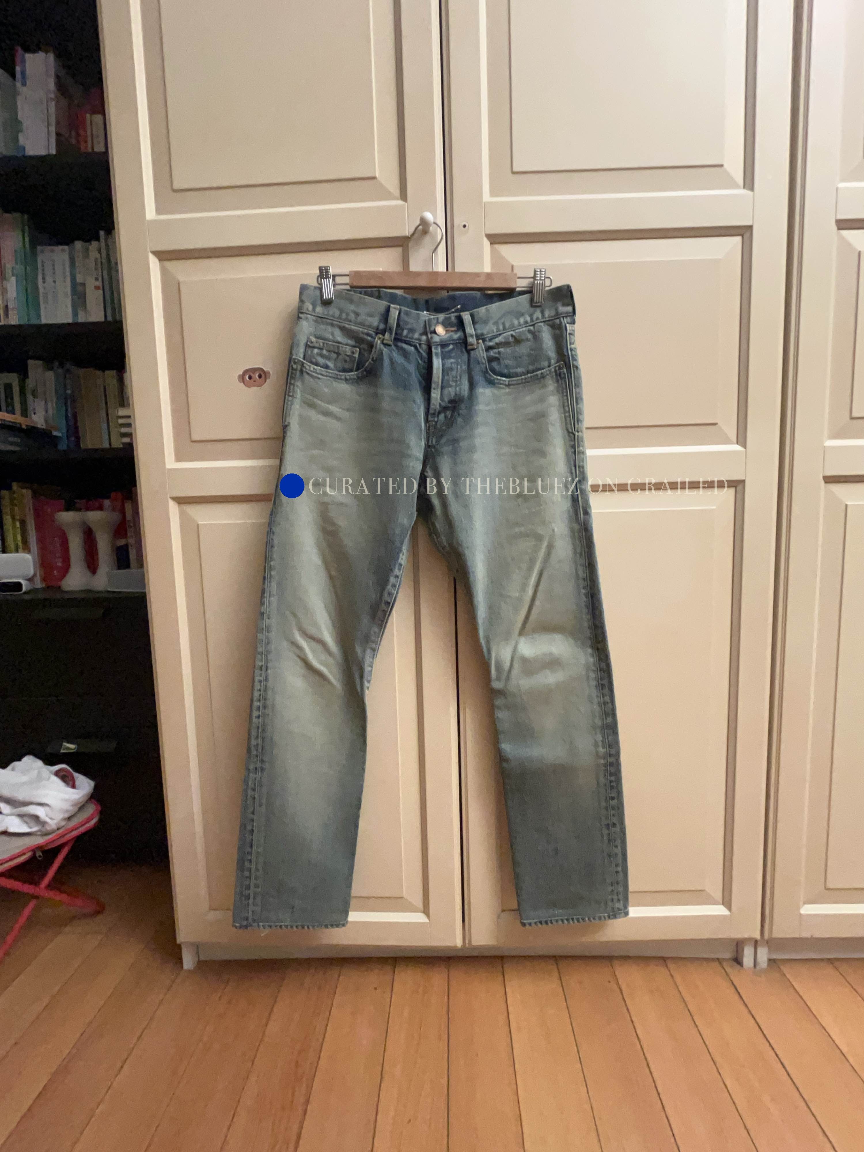 Saint Laurent Paris Blue Denim Straight-Leg Jeans Size US 32 / EU 48 - 1 Preview