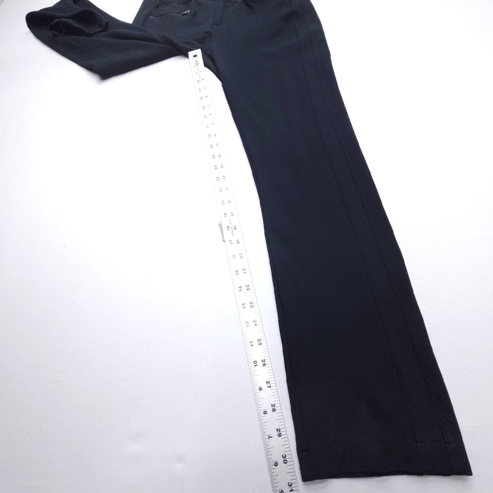 Vintage Title Nine Active Stretch Ponte Pants Womens 12 Black Hiking Walking Golf Travel Pants Mens Womens? Size 34" / US 12 / IT 48 - 4 Thumbnail