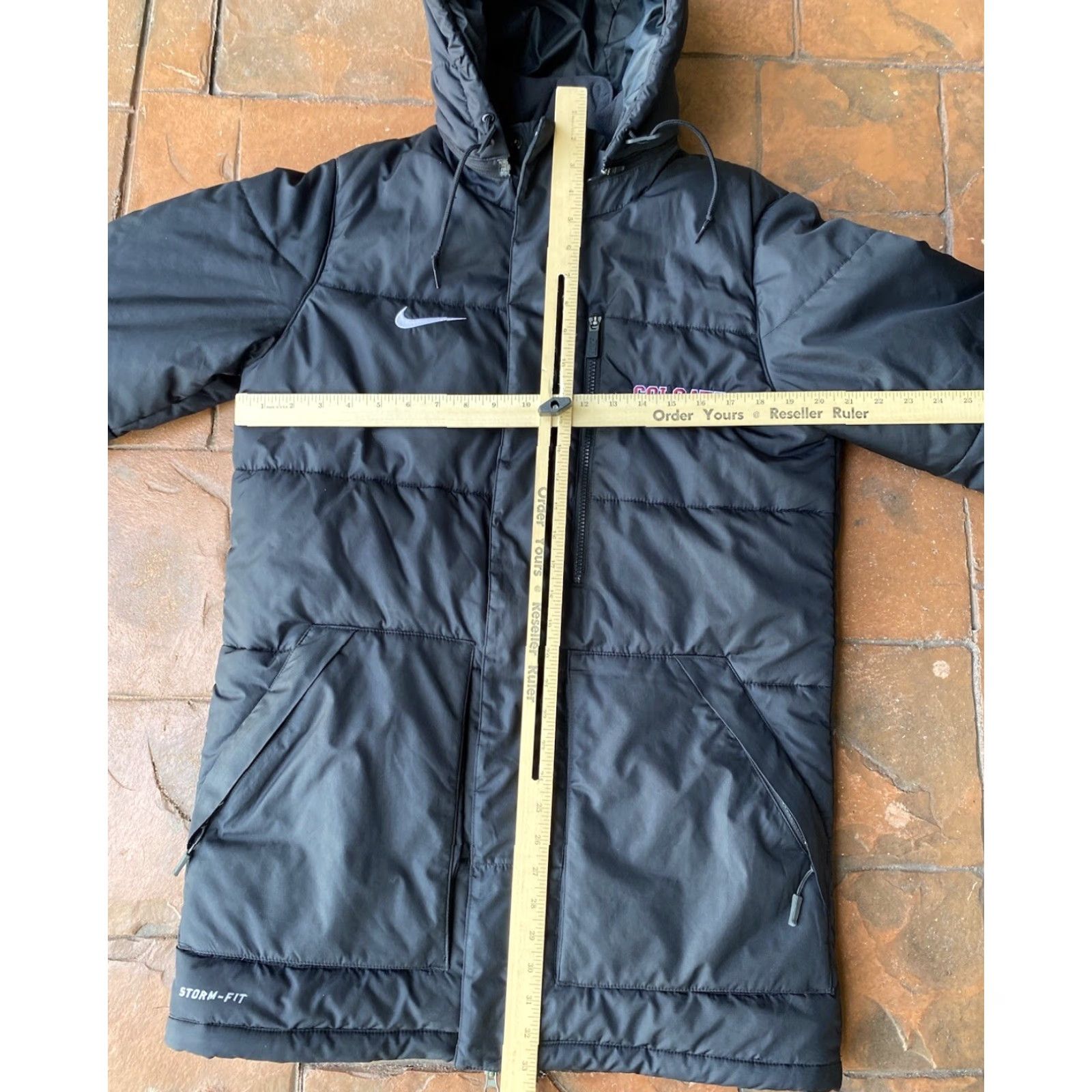 Nike VINTAGE Nike Storm-FIT Colgate University Swimming Windrunner Parka Jacket Men S Black Long Full Zip Hooded Winter Therma-FIT Size US S / EU 44-46 / 1 - 6 Thumbnail