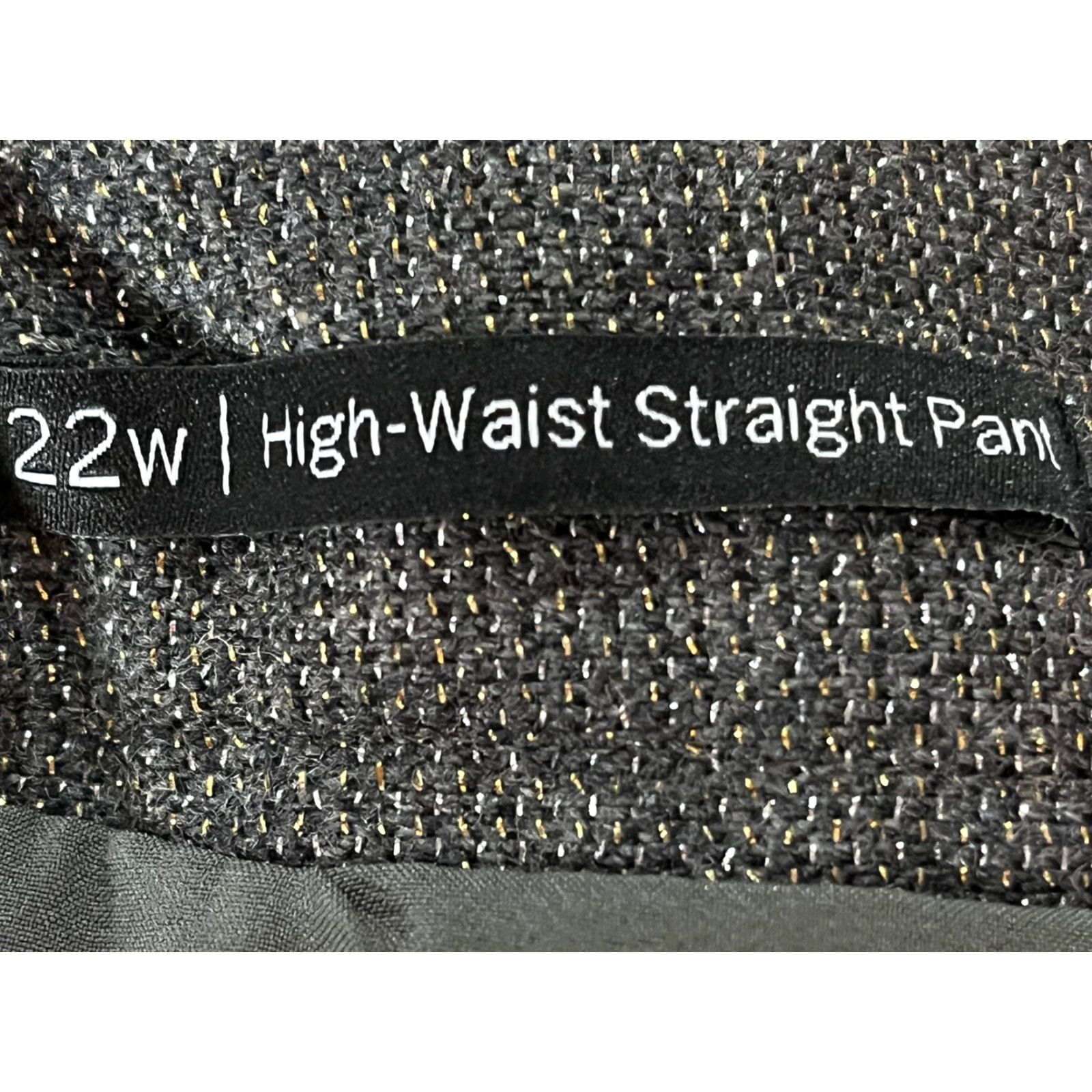 Talbots VINTAGE Talbots Women's Dress Pants 22W Plus High Waist Straight Wool Blend Gray/Gold Size 40" / US 18 - 7 Thumbnail