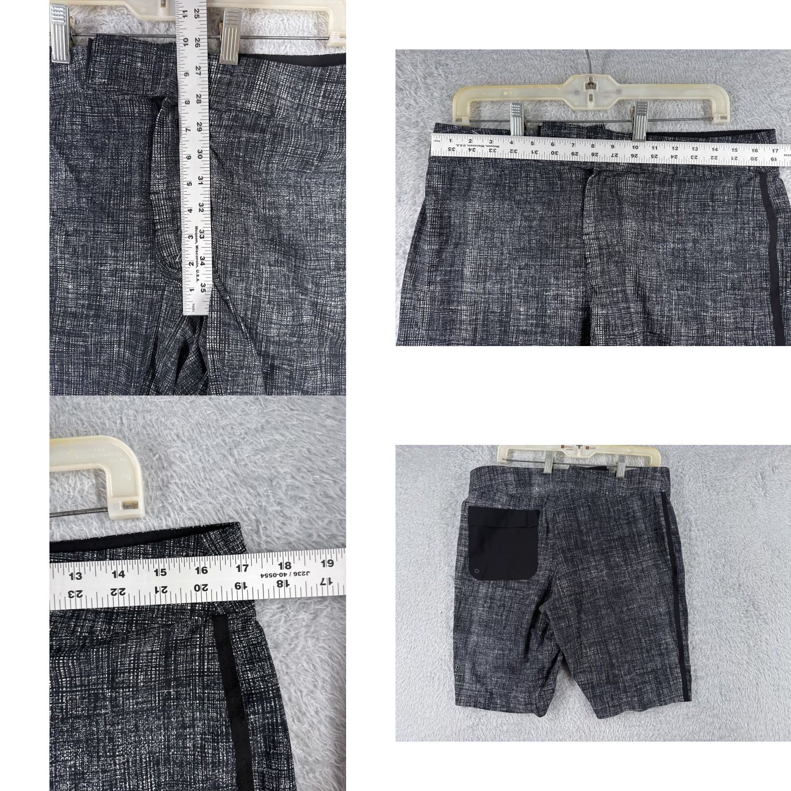 Lululemon Lululemon Swim Trunks Men 34 Gray Lightweight Board Shorts - 10" - Pockets Visible - Gray/Blue Surf Beach Pattern - Nylon Swim Bottoms Mens 34 Regular Size US 34 / EU 50 - 8 Thumbnail