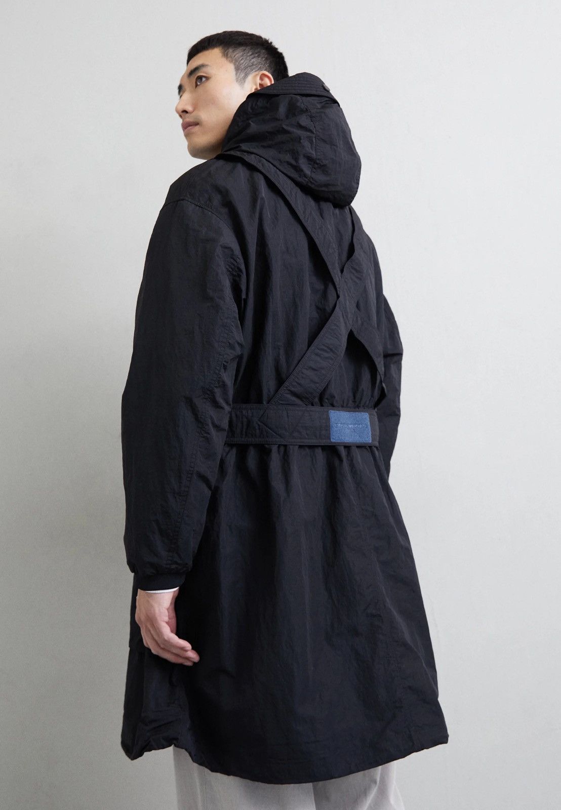 Emporio Armani !DS! AW22 Emporio Armani Black Trench Coat Windbreaker Size US L / EU 52-54 / 3 - 5 Thumbnail