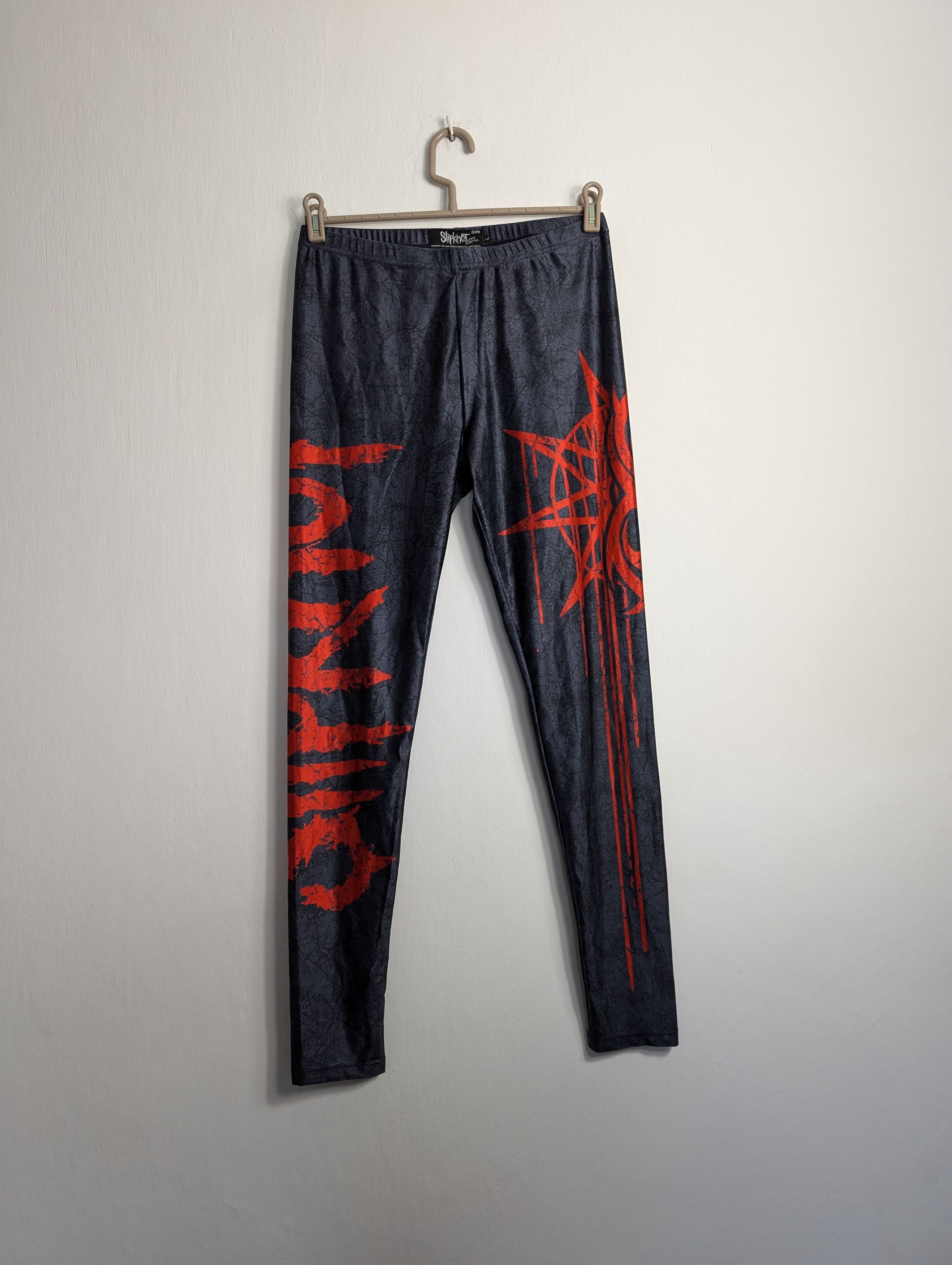 Band Tees × Slipknot Slipknot Leggings Heavy Metal Band Emp Signature Size 30" / US 8 / IT 44 - 1 Thumbnail