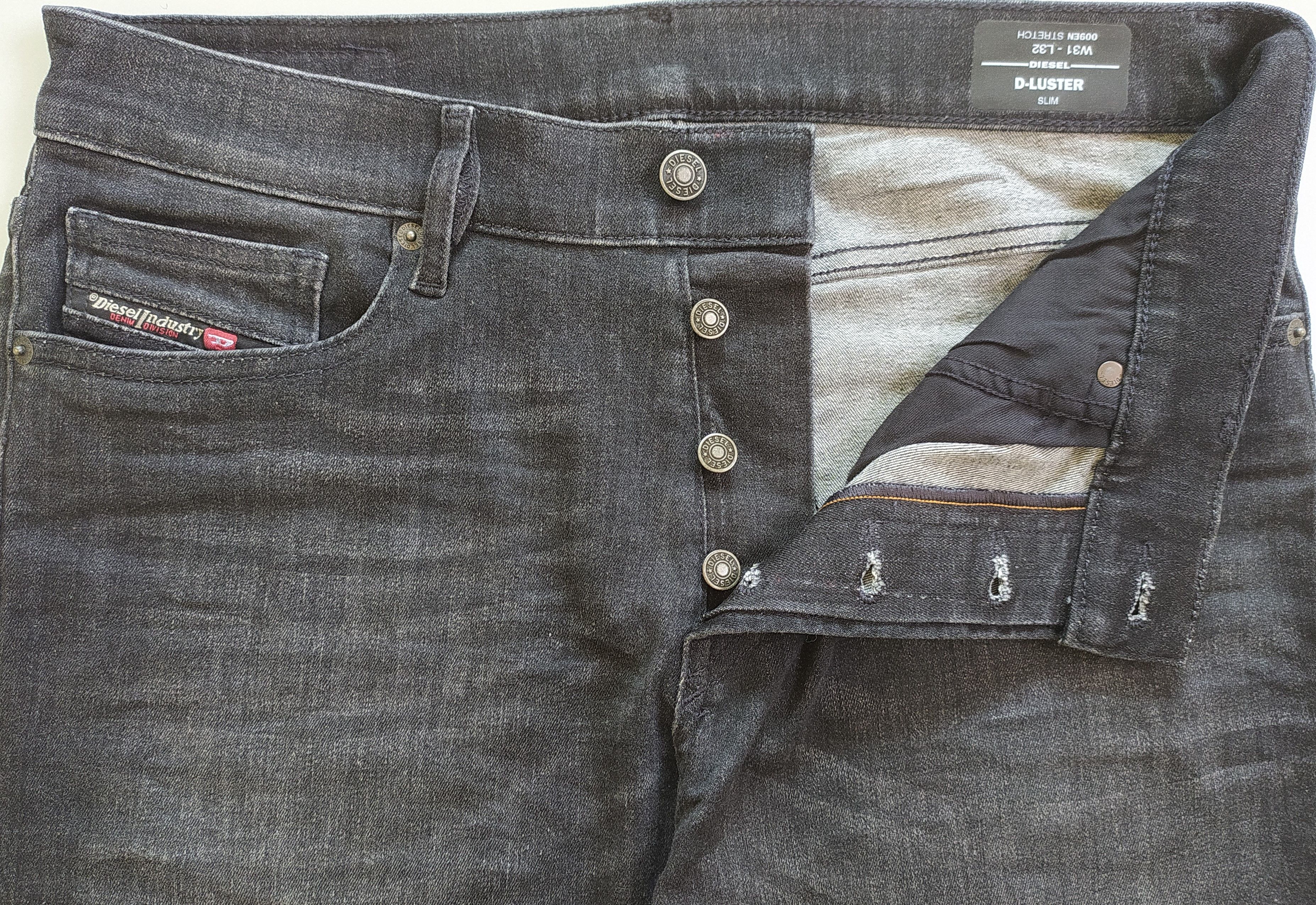 Diesel Diesel D-LUSTER-009EN Men's Jeans Free Shipping T/ 9823 Size US 31 - 11 Thumbnail