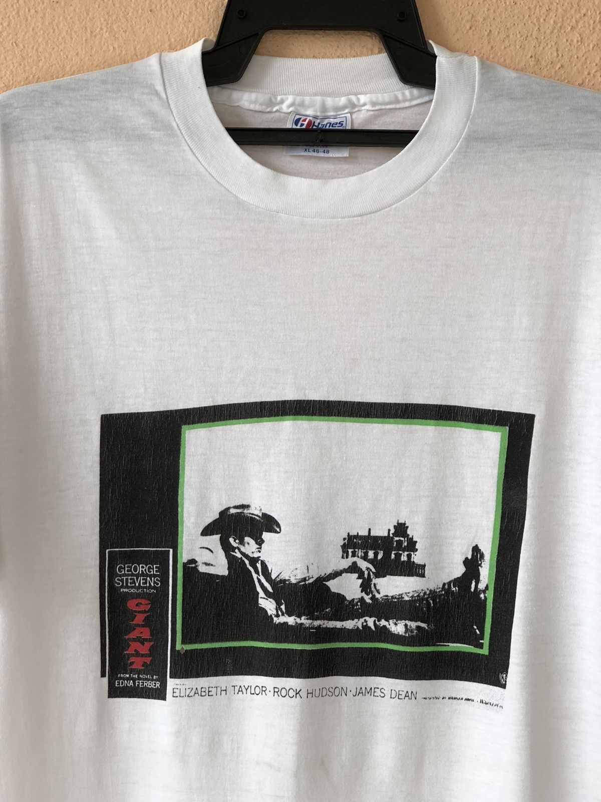 Vintage Vintage 80s James Dean GIANT Western Movie Size US L / EU 52-54 / 3 - 2 Thumbnail