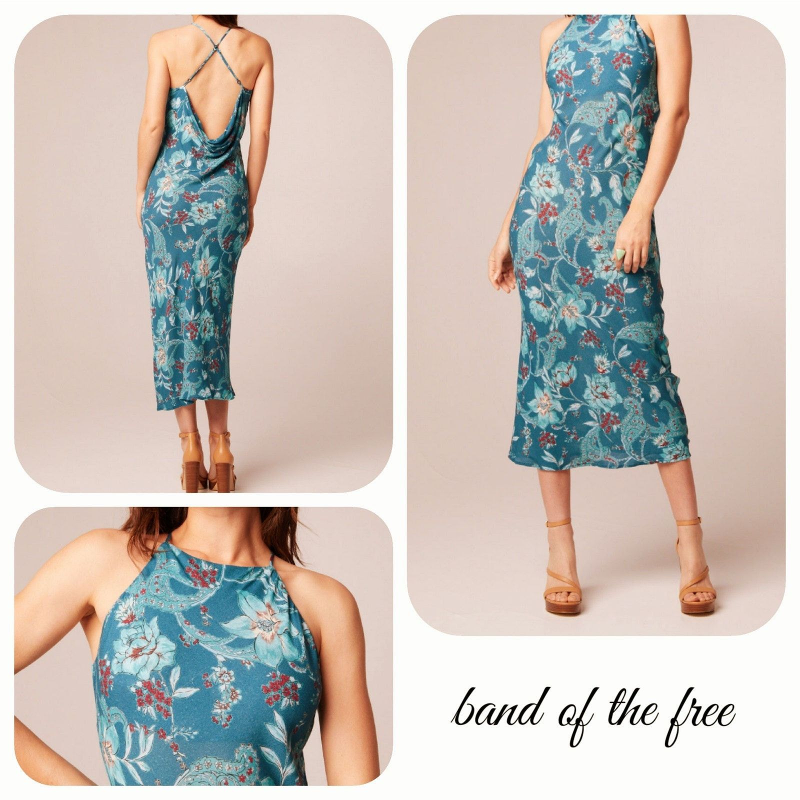 Other NWT Band of the Free Audette Floral Midi Dress Sz. S [4-6] Size S / US 4 / IT 40 - 1 Thumbnail