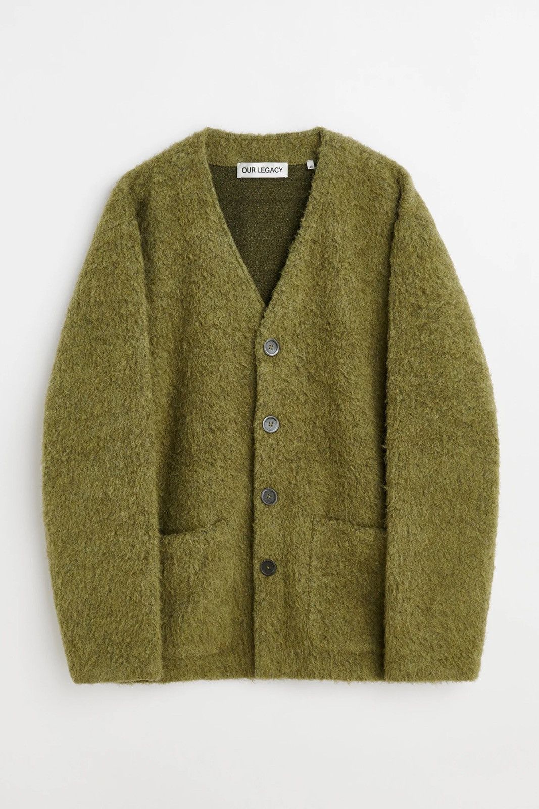 Our Legacy Our Legacy Cardigan | Fresh Moss Tumble Wool Size US S / EU 44-46 / 1 - 7 Thumbnail