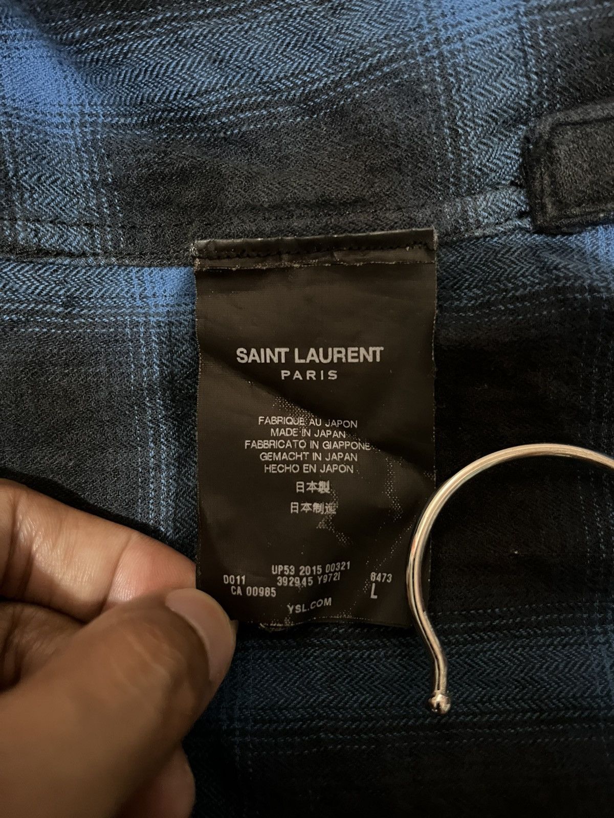 Saint Laurent Paris Saint Laurent Paris - Hedi Slimane - S/S’16 - Plaid Shirt Size US L / EU 52-54 / 3 - 11 Thumbnail