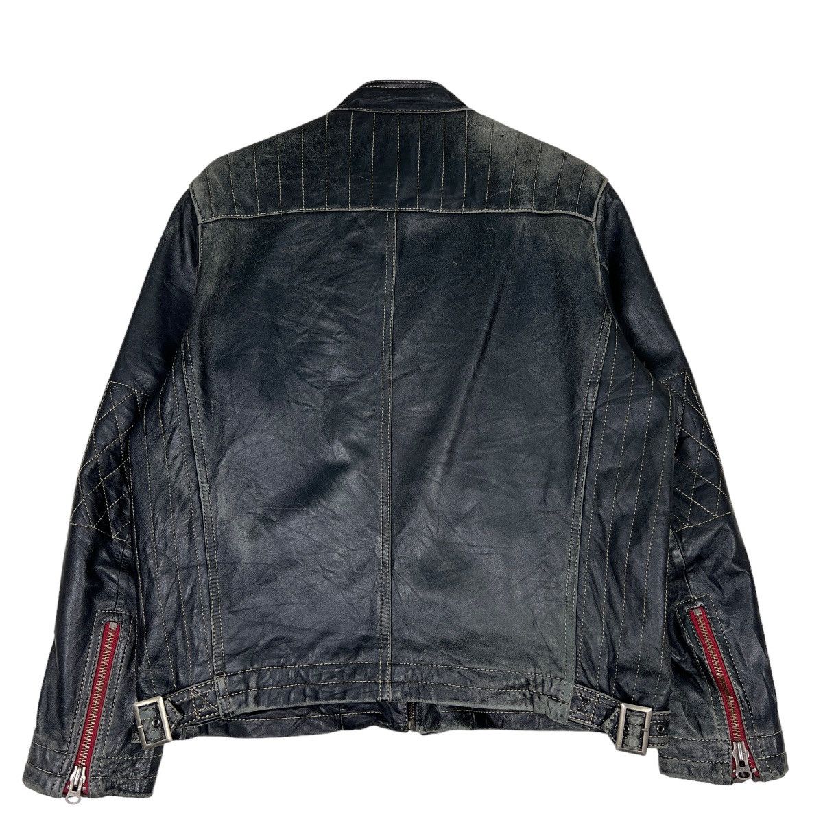 14th Addiction 🔥 G STAGE LEATHER RIDER MOTO JACKET Size US L / EU 52-54 / 3 - 8 Thumbnail