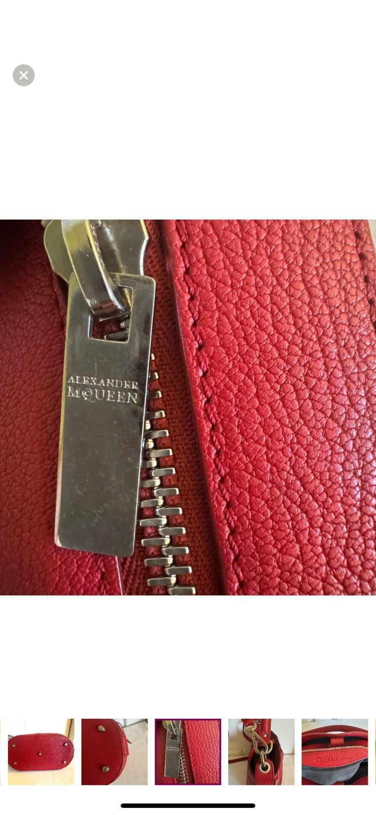 Alexander McQueen ALEXANDER McQUEEN Red Leather Crossbody Bucket Bag Size ONE SIZE - 10 Thumbnail