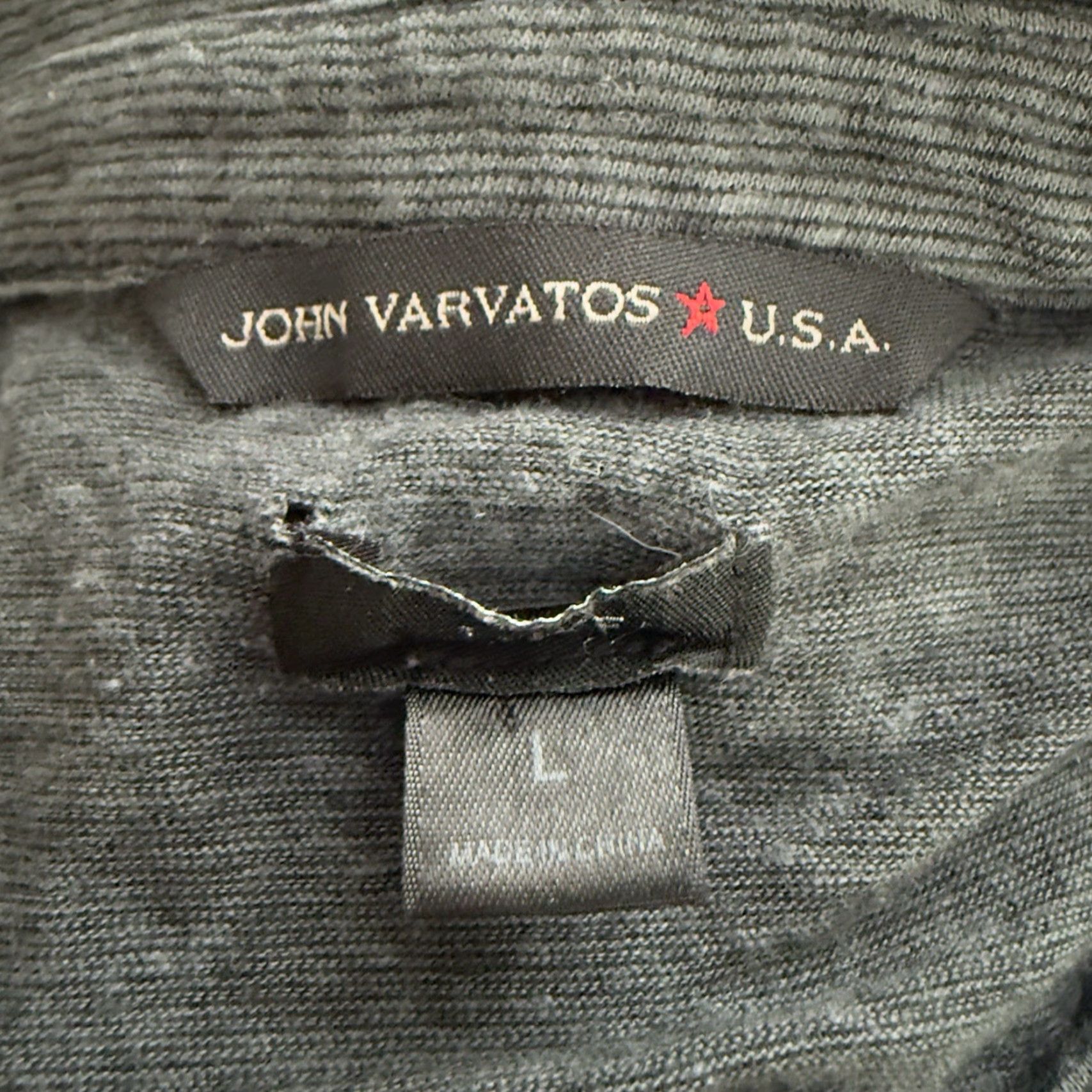 John Varvatos John Varvatos Luxe Casual Polo Shirt Mens Size L Gray Polo Casual Mens L Gray John Varvatos Luxe Casual Polo Shirt Size US L / EU 52-54 / 3 - 4 Thumbnail