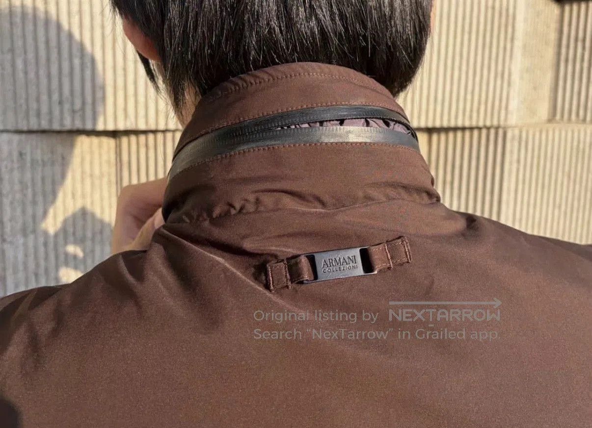 Armani Collezioni Armani Collezioni Dark Brown M65 Jacket. Size US L / EU 52-54 / 3 - 4 Thumbnail