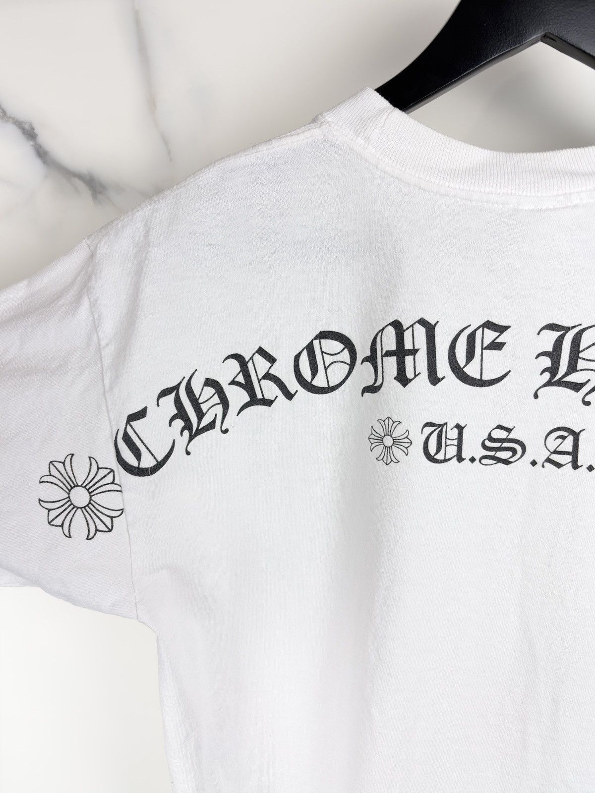Chrome Hearts Chrome Hearts Vintage USA Spellout Back Logo Pocket Tshirt Size US M / EU 48-50 / 2 - 3 Thumbnail