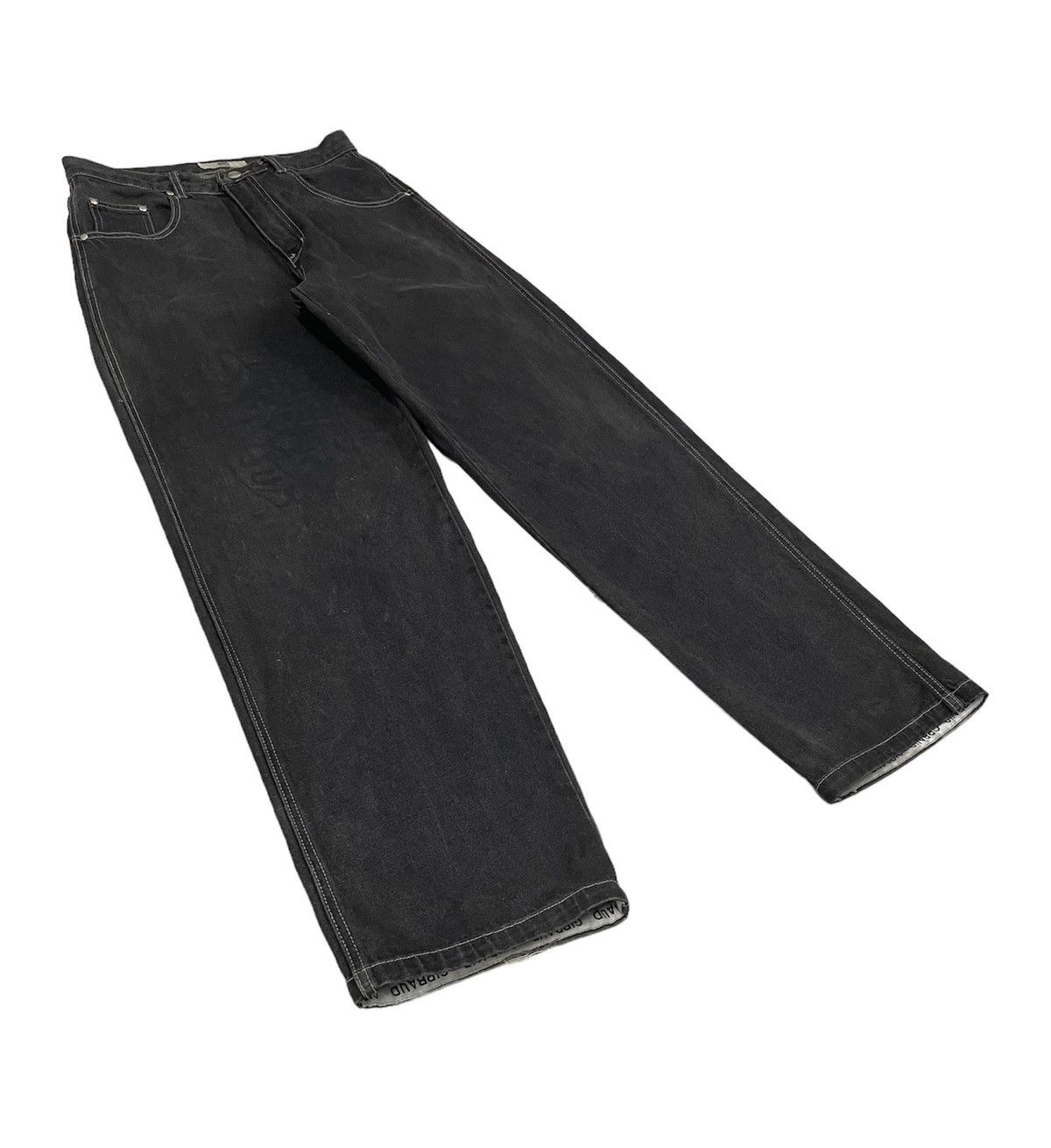Marithe + Francois Girbaud Vintage MF Girbaud Baggy Jeans Embroidery Logo Size US 31 - 4 Thumbnail