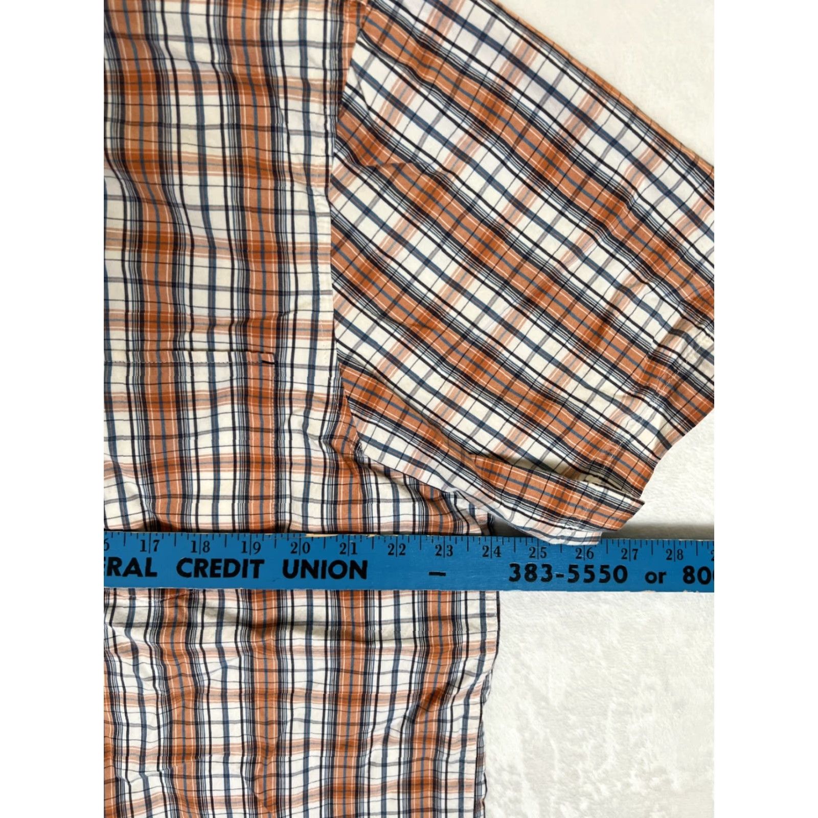 Sideout VINTAGE Sideout Short Sleeve Plaid Button Up Shirt XL Orange Mens Summer Casual Y2K Surf Size US XL / EU 56 / 4 - 2 Thumbnail