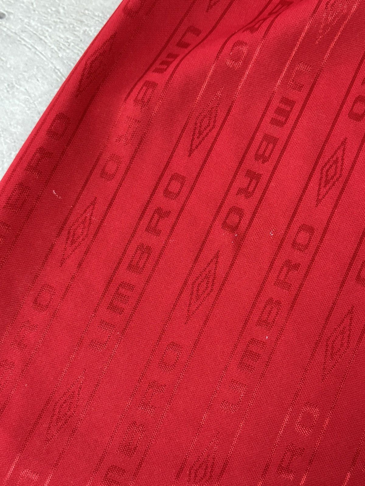 Umbro Vintage Umbro Monogram Red Soccer Jersey Shorts Size US 34 / EU 50 - 11 Thumbnail
