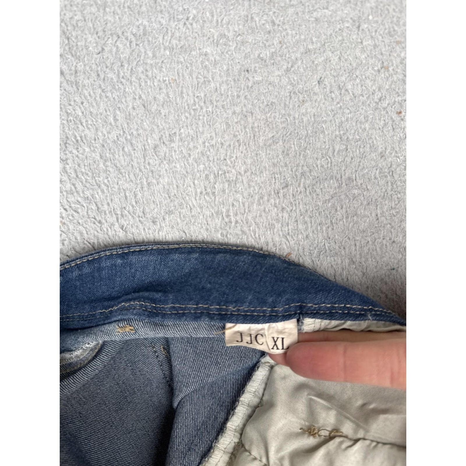Denime JJC Jeans Womens 1X Blue Denim Bootcut Stretch Mid Rise Classic Casual Pants Jeans Size 40" / US 18 - 6 Thumbnail