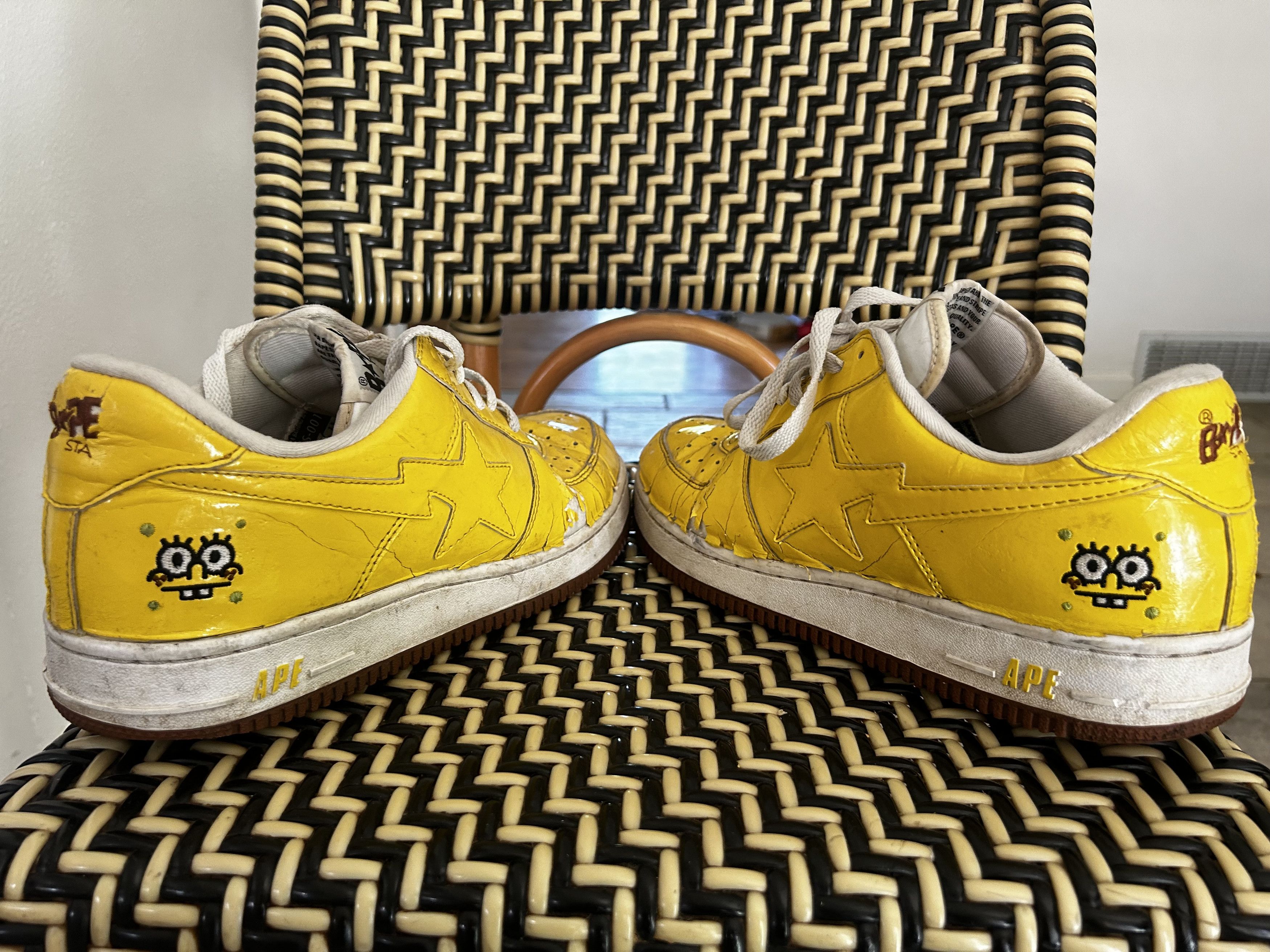 Spongebob bape shoes clearance
