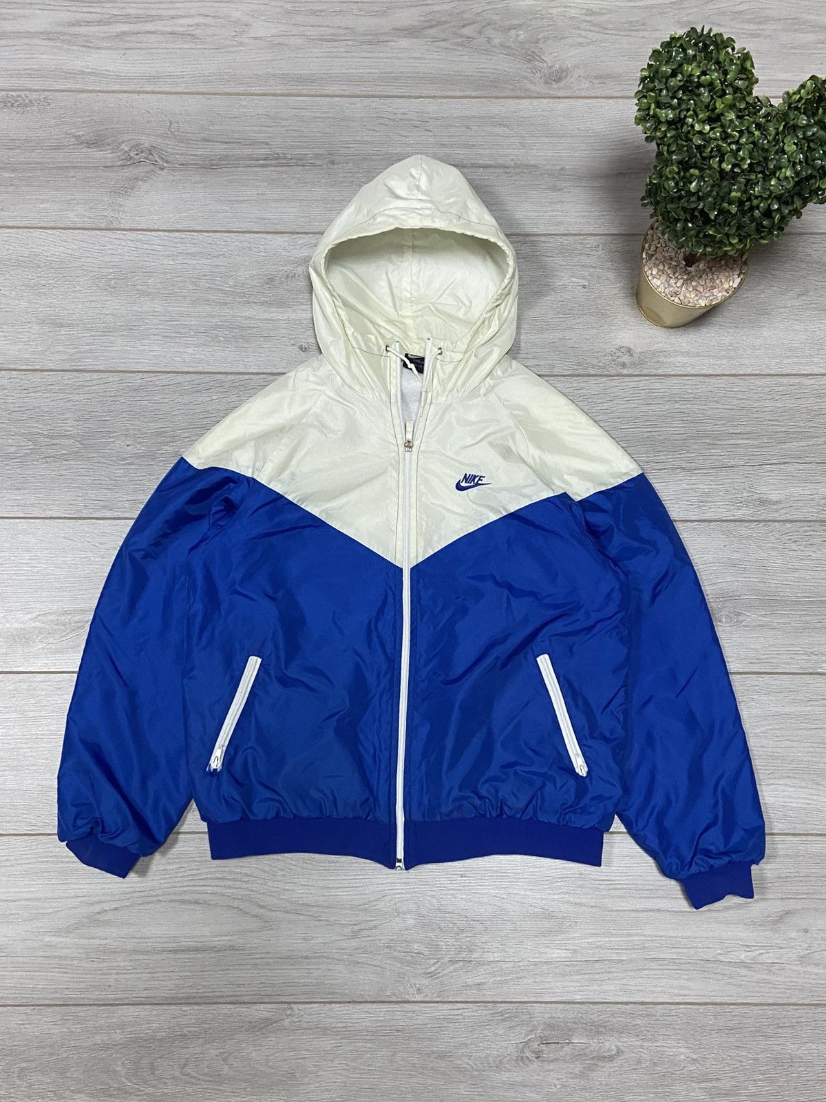 Nike Nike vintage 80s made in UK RARE zip jacket insulate Size US L / EU 52-54 / 3 - 1 Thumbnail