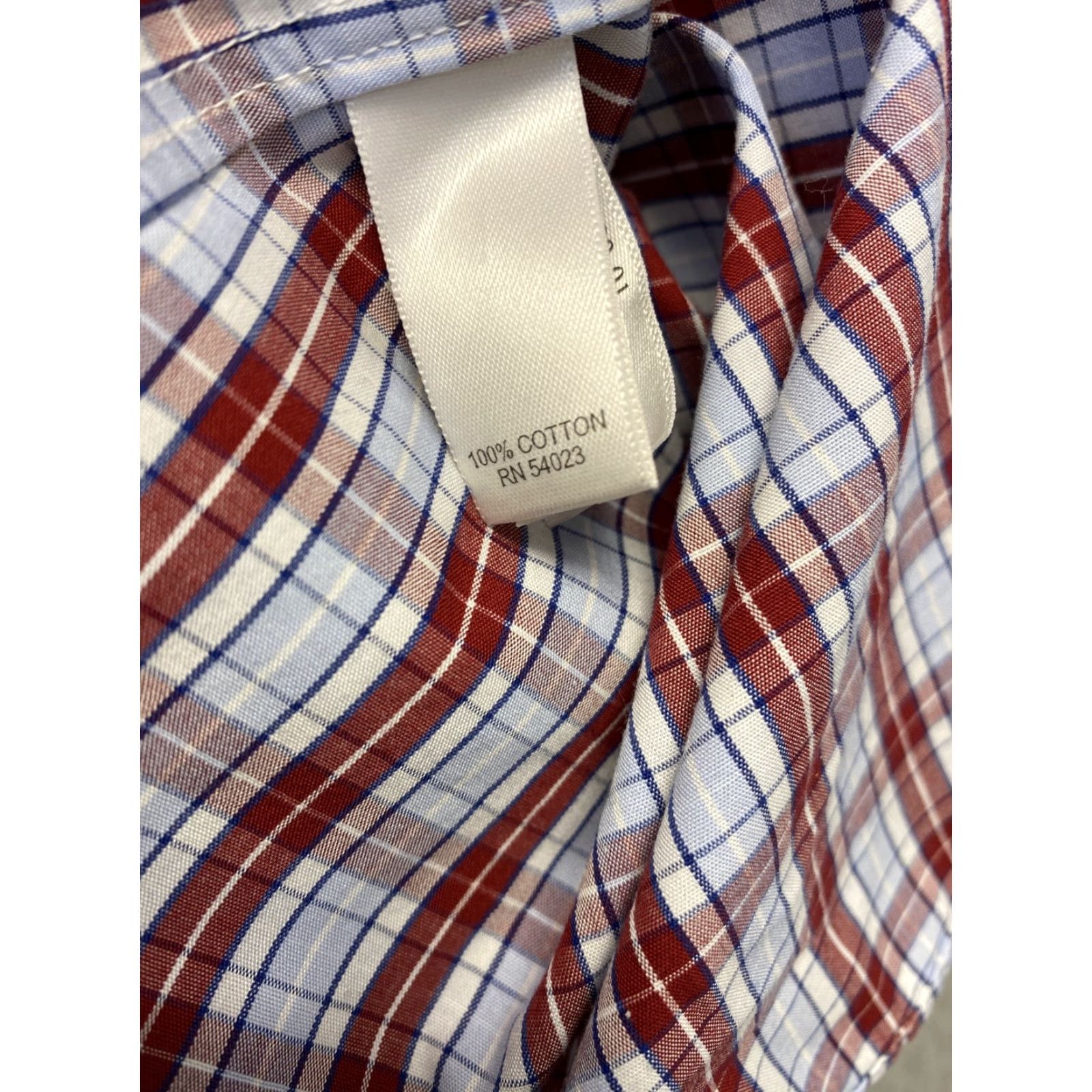 Banana Republic BANANA REPUBLIC Men Button Up Shirt L Long Sleeve Plaid Blue Red Slim Regular Size Adult - Mens Shirt Size US L / EU 52-54 / 3 - 7 Thumbnail