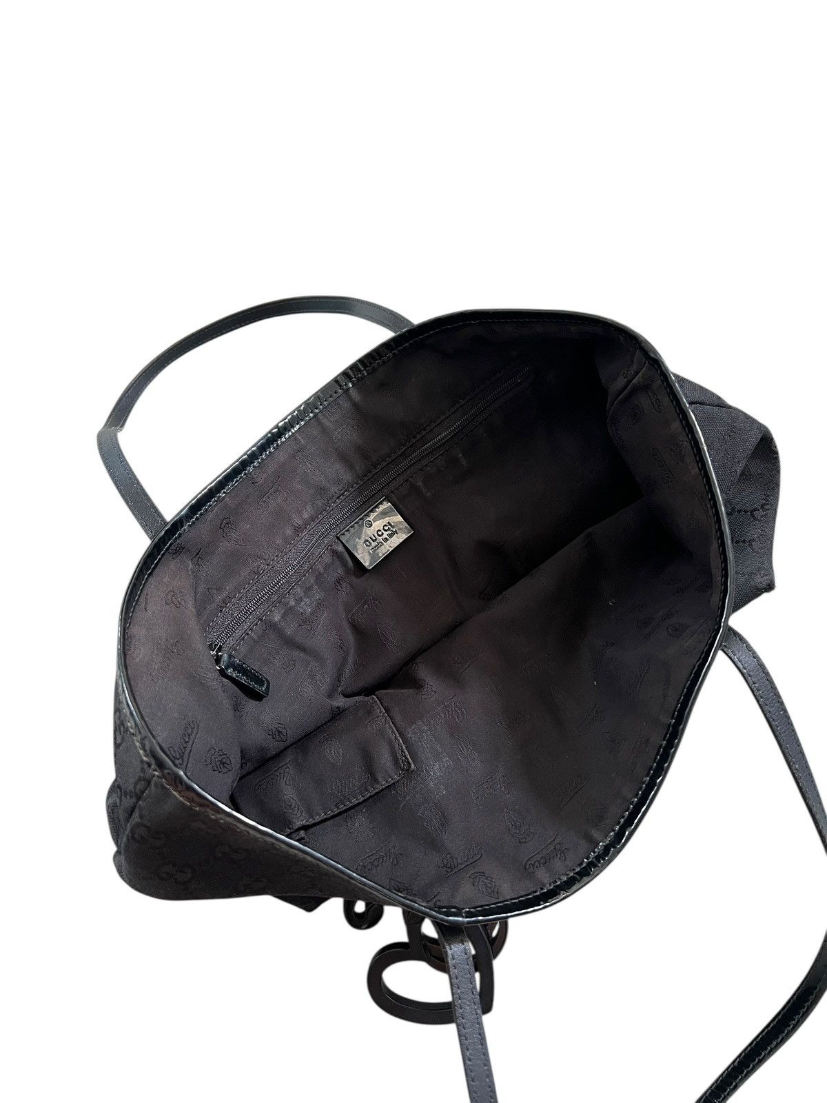Gucci Gucci Black GG Canvas Jolie Tote Bag Size ONE SIZE - 11 Thumbnail